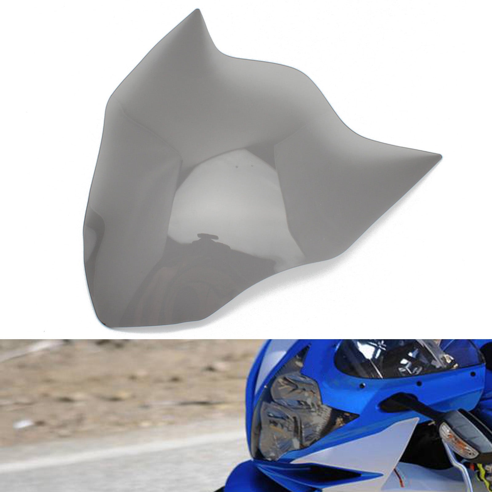 Front Headlight Lens Protection Fit For Suzuki Gsx-R 600 Gsx R 600 14-20? Smoke Generic