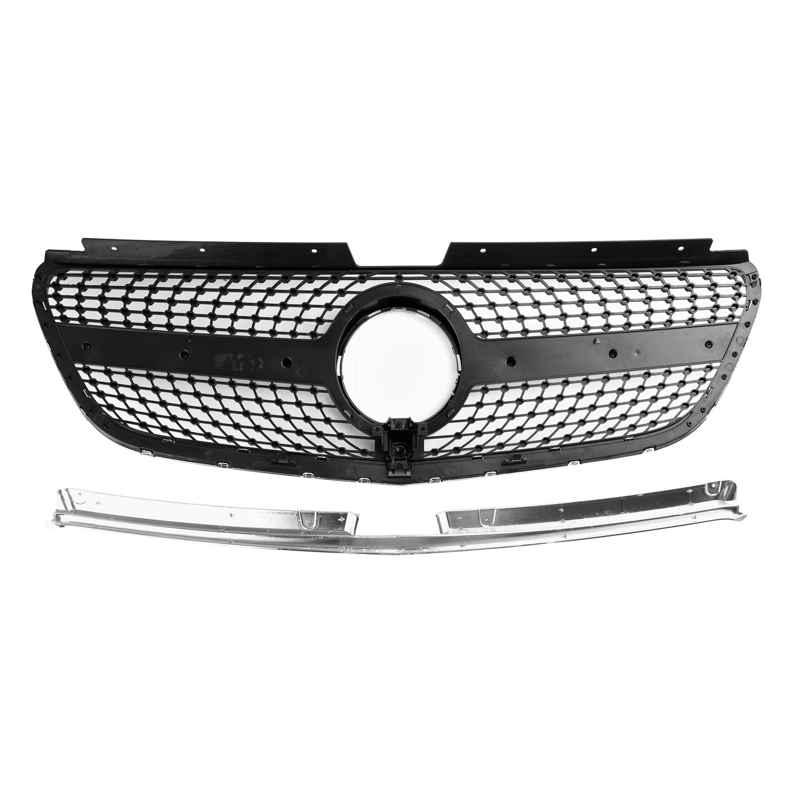 2015 2016 2017 2018 2019 Vito W447 Mercedes GT Stlye Diamond Front Bumper Grill Grille