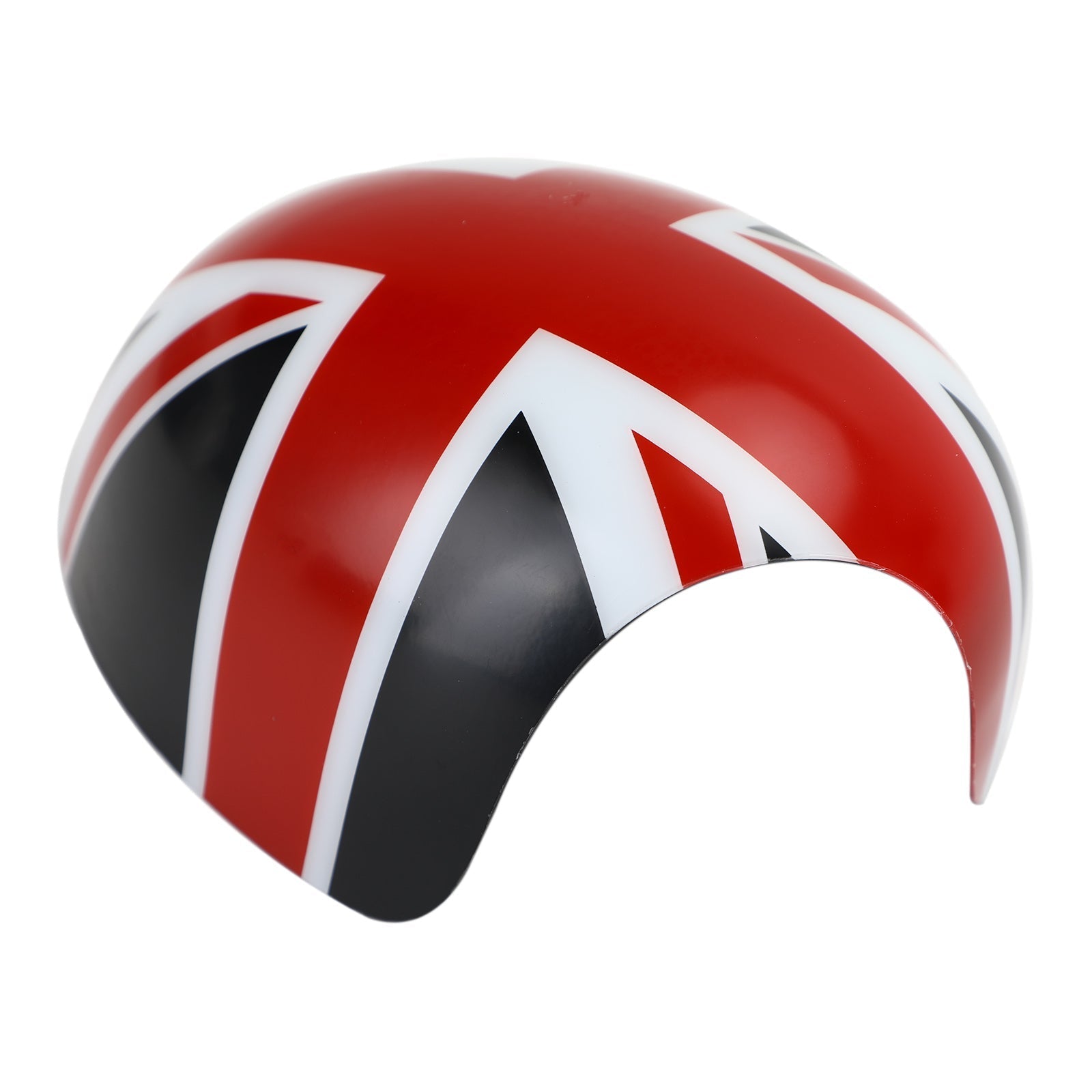 MINI Cooper R55 R56 R57 2 x Union Jack UK Flag Mirror Covers Black/Red