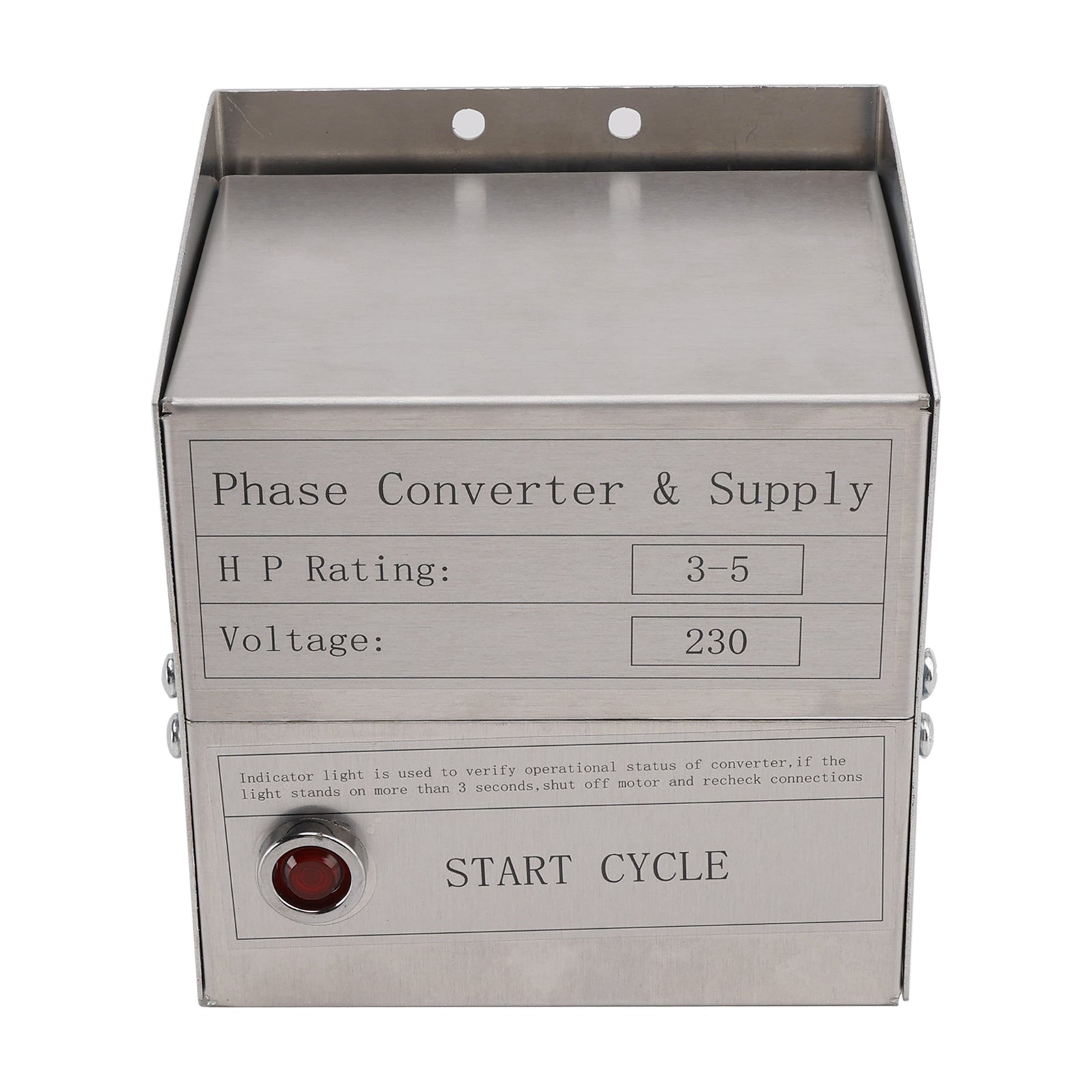 SCM03 Static Phase Converter HD 3-5 Hp For Mill Drill Lathe Saw