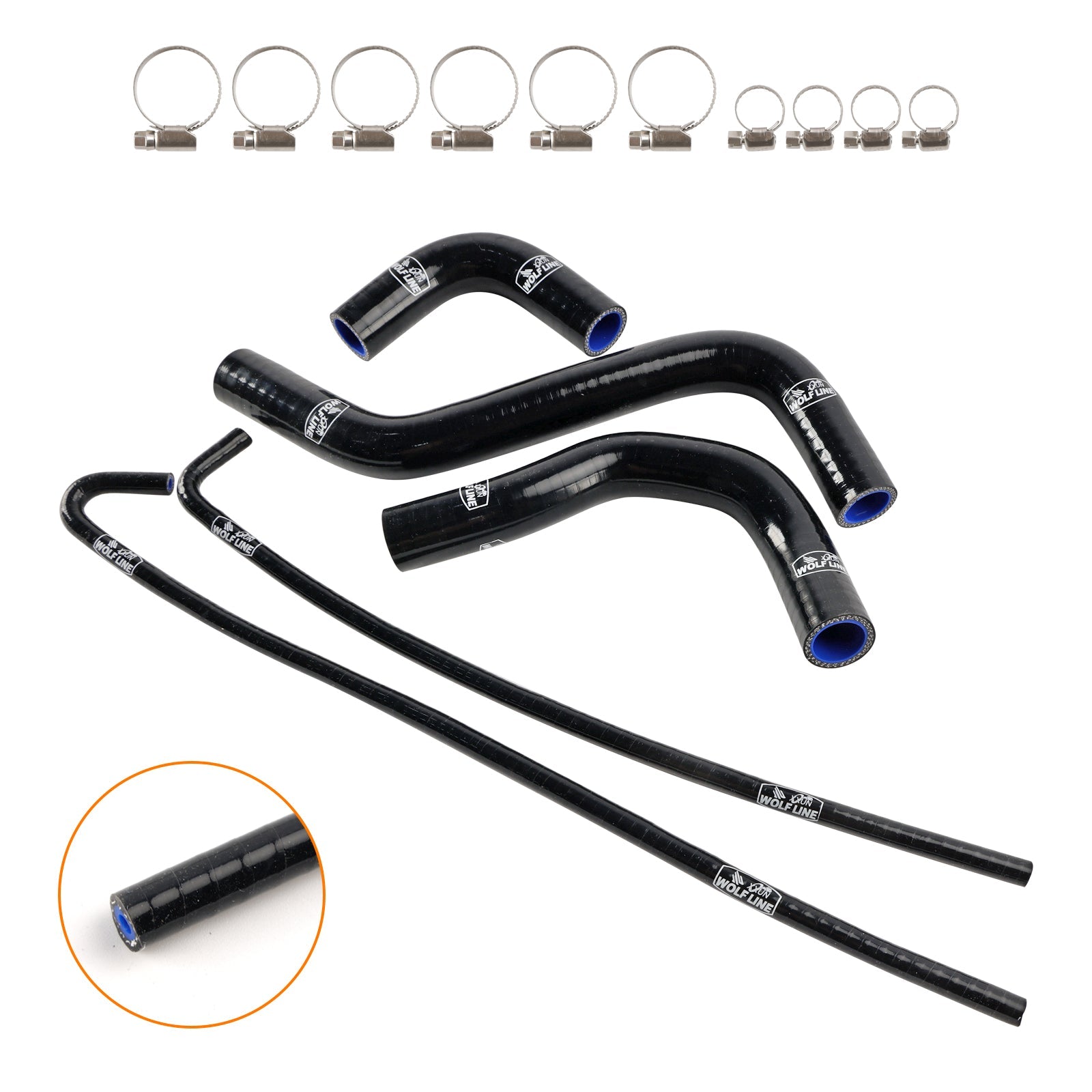 2017-2026 Kawasaki Z900 Silicone Radiator coolant Hose kit