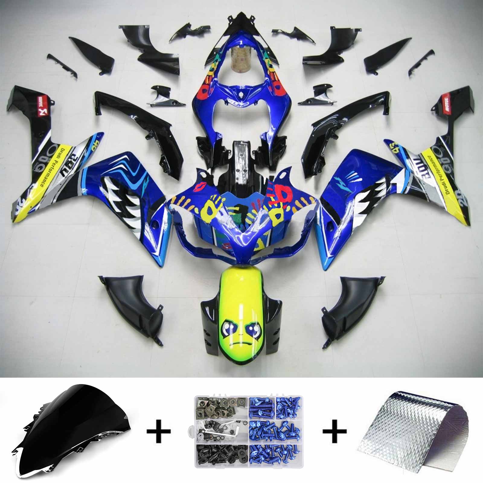 2007-2008 Yamaha YZF 1000 R1 Fairing Kit Generic