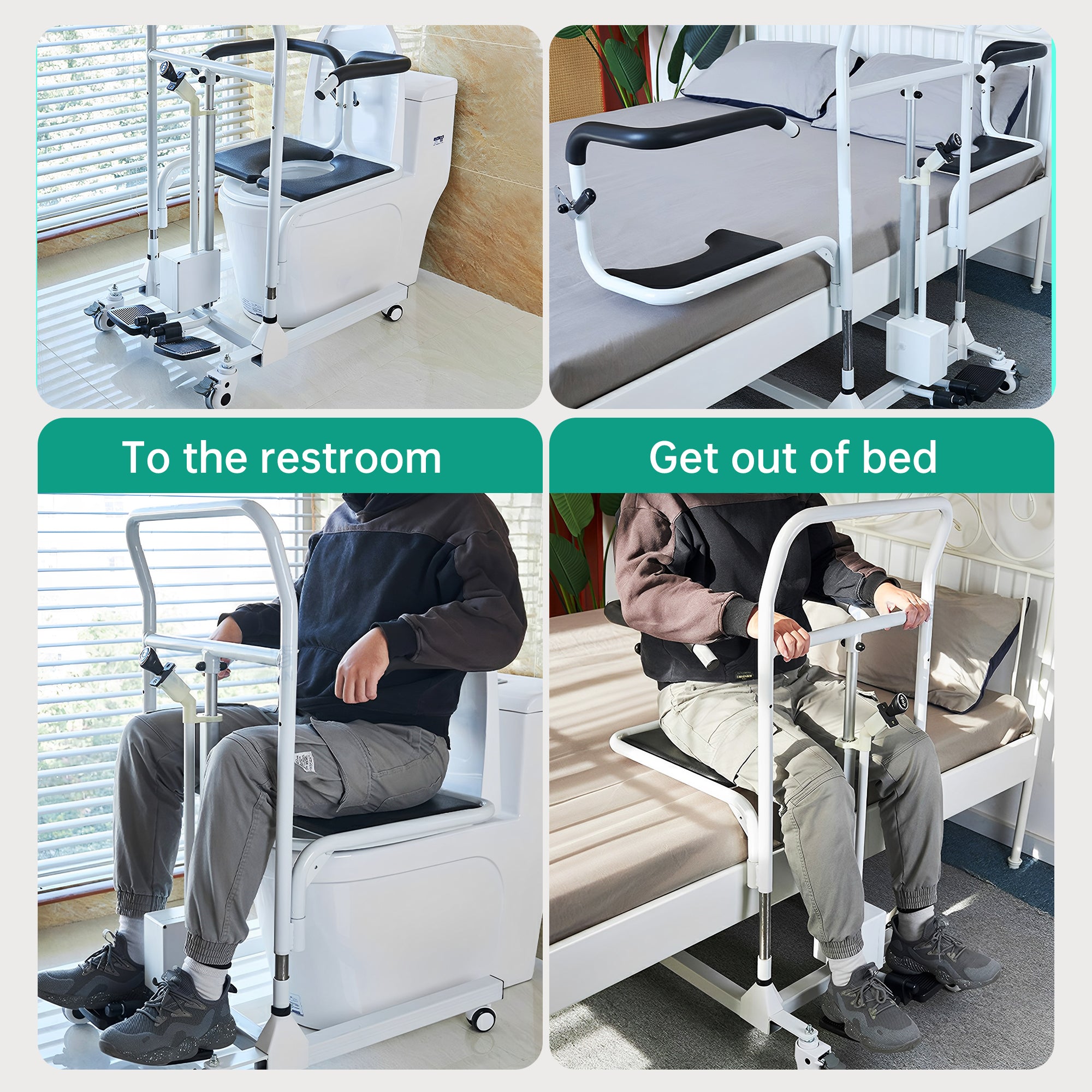 Multifunctional 4-in-1 Electric Patient Transfer Lift