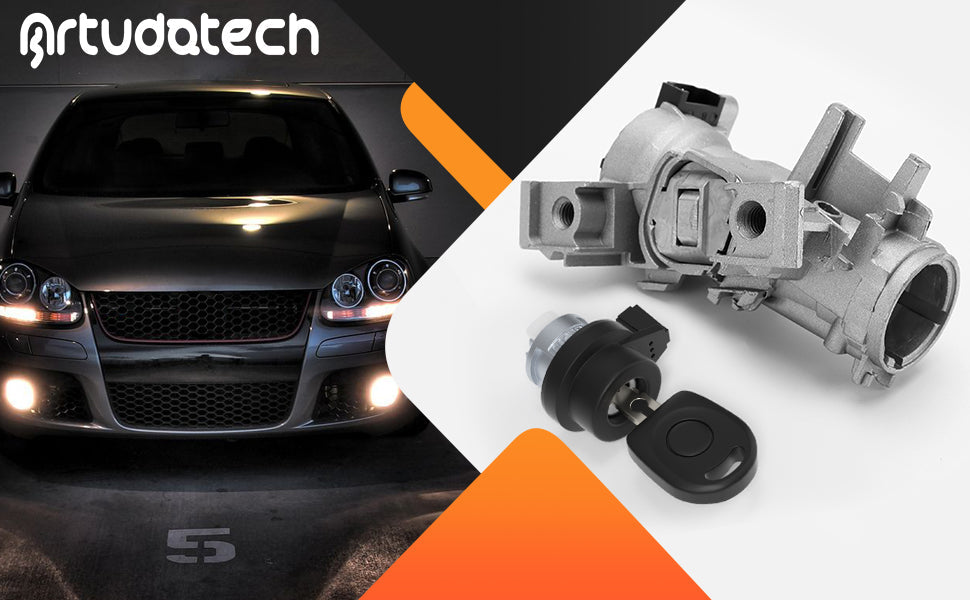 Ignition Switch With Lock Cylinder Key 1K0905851B 1K0953527D Fit For SEAT Leon 2006-2010