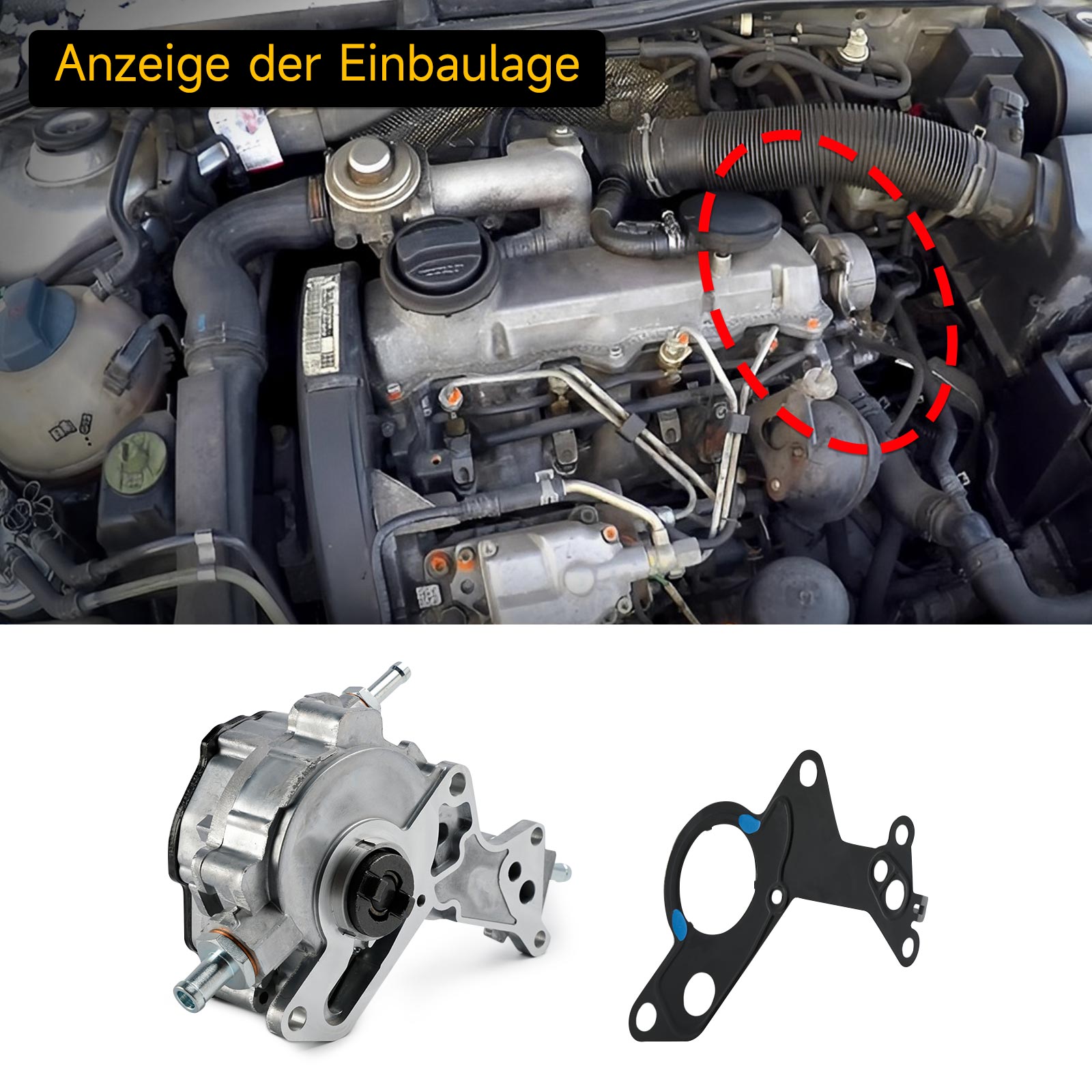 Vacuum Pump 038145209 For Audi A2 A3 A4 A6 2000-2010 1.4 TDI/1.9 TDI/2.0 TDI