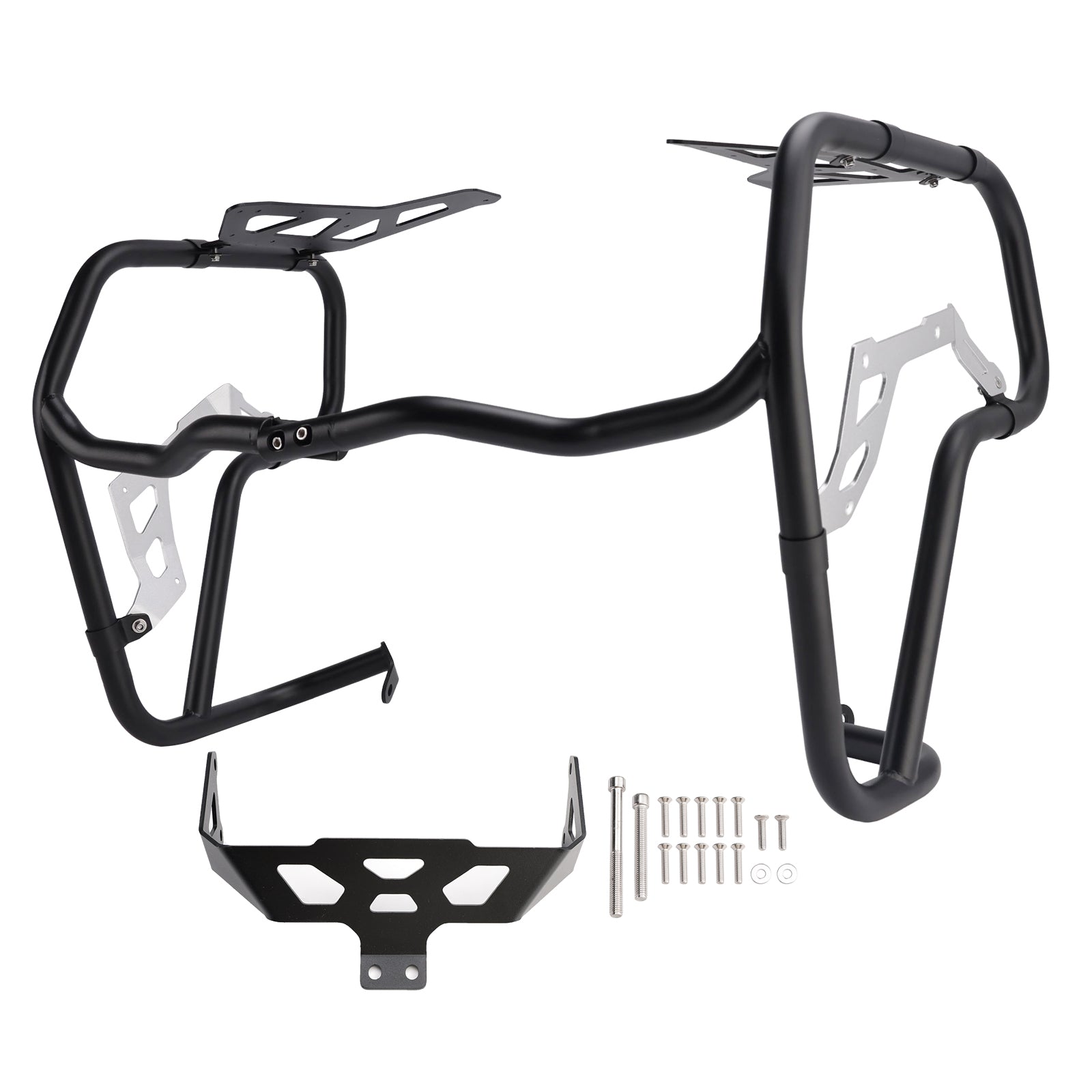2024-2026 Fit Black For Bmw R1300Gs Crash Bar Lower Engine Guard Steel Frame Adv