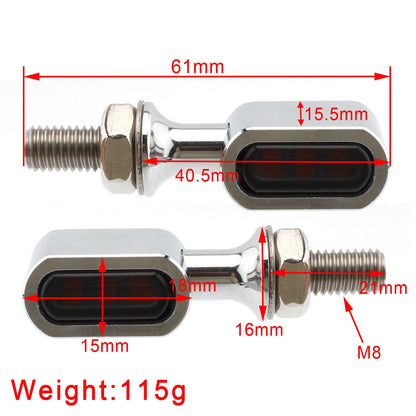 Sportster Touring Dyna Softail LED Rear Mini E Mark Turn Signal Indicator