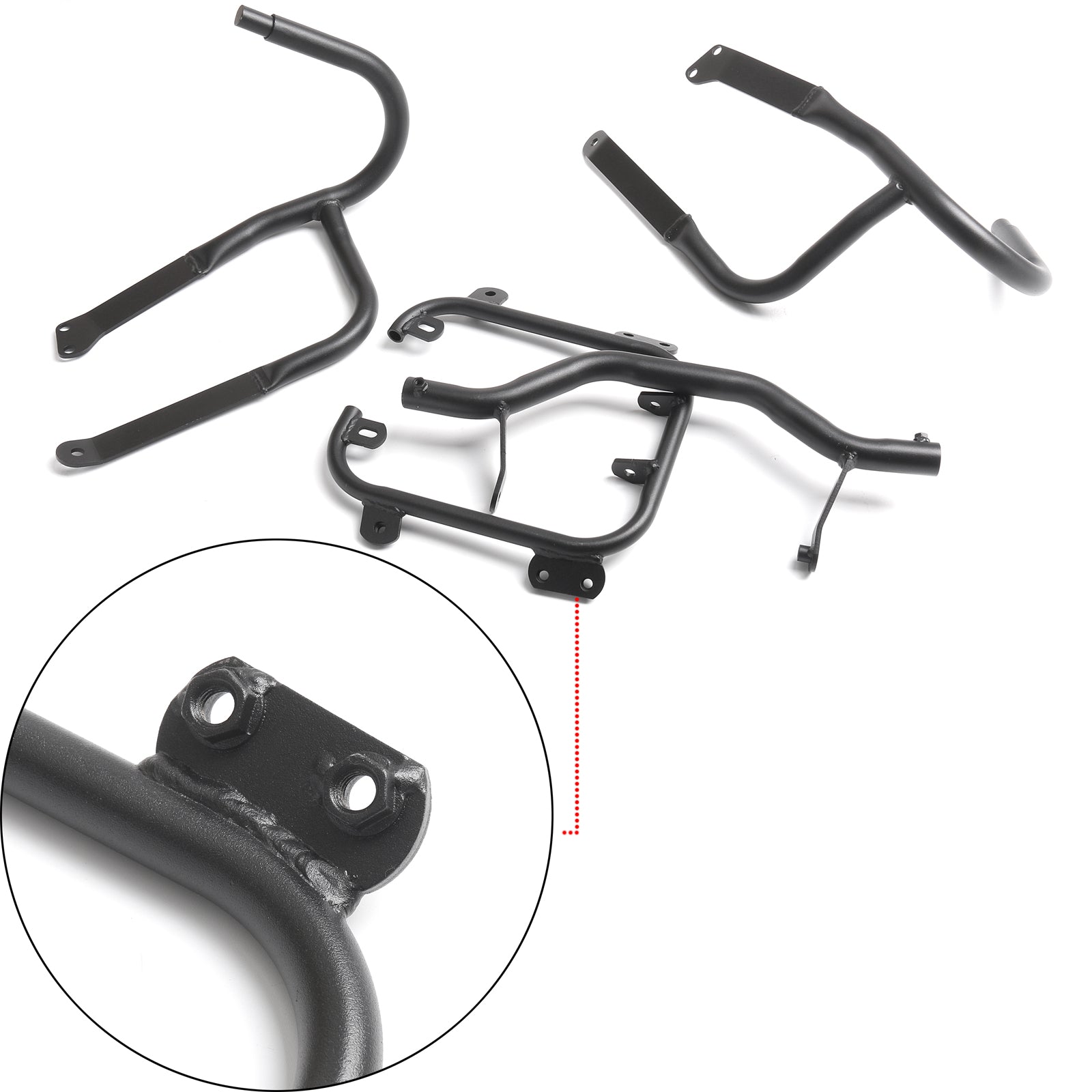2005-2013 BMW R1200RT Crash bars Protection Black Generic
