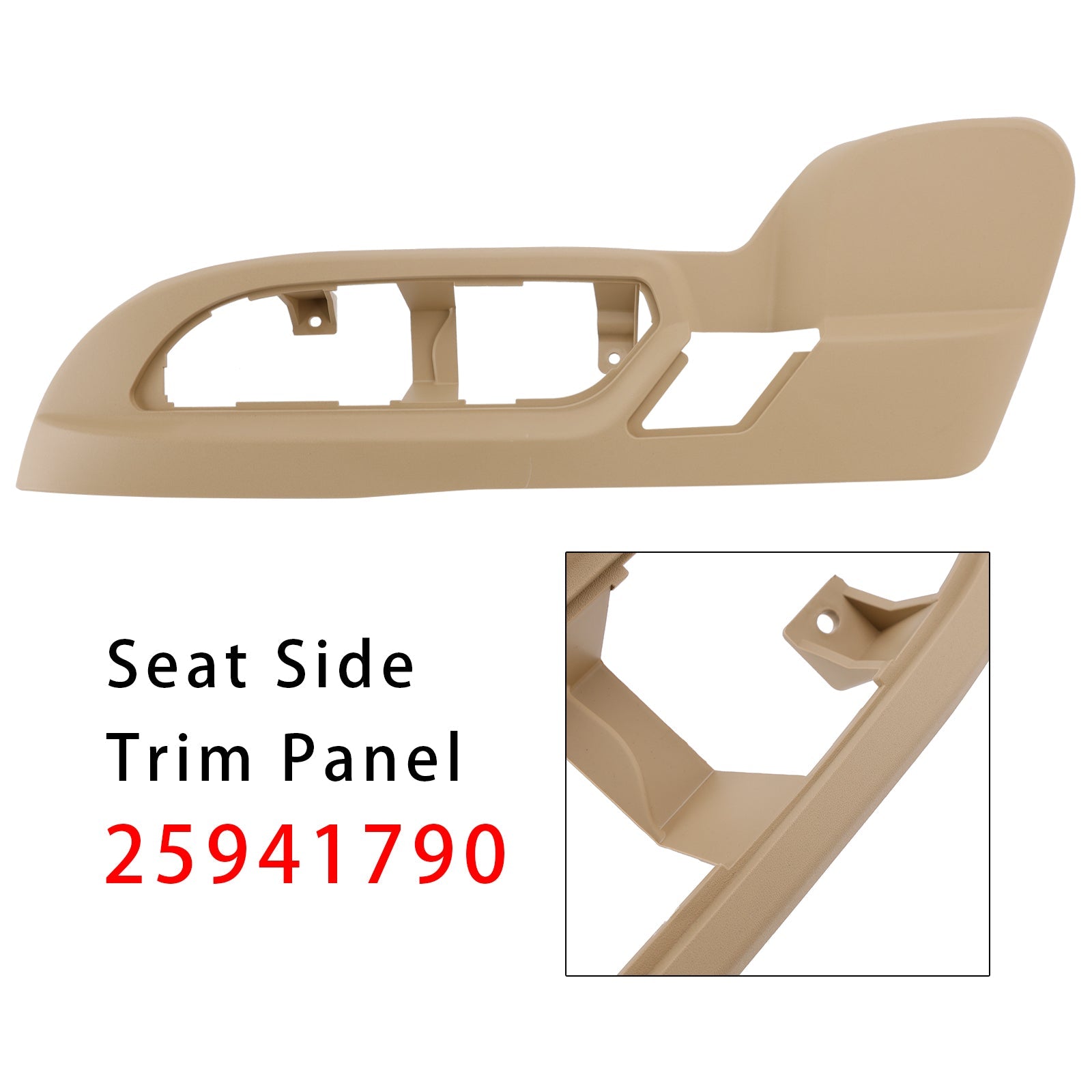 Front Driver Seat Side Trim Panel Tan Cover 25941790 For Buick Enclave 2009-2012