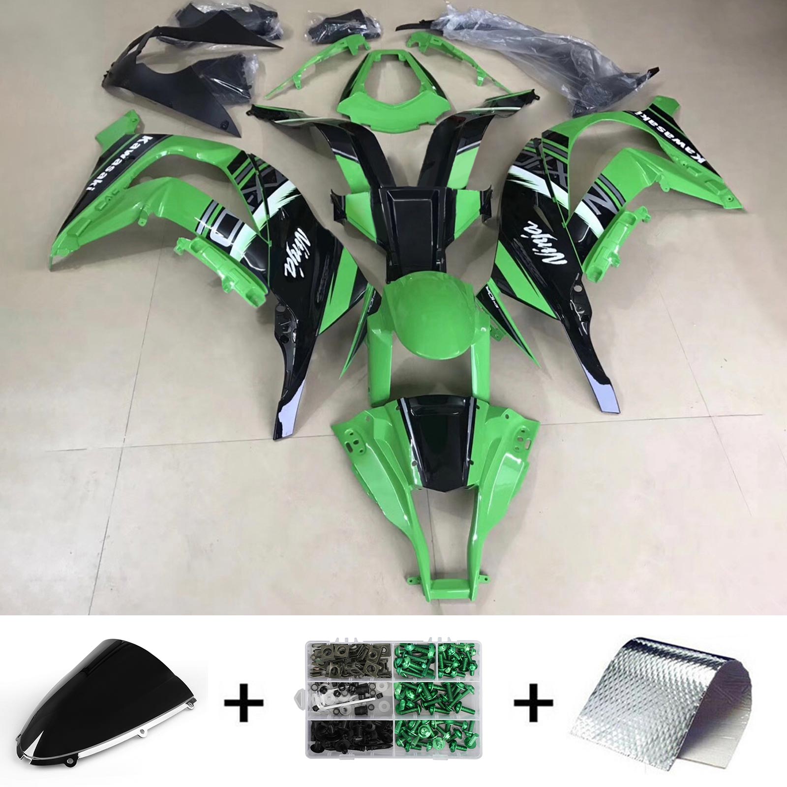 2006-2007 Kawasaki ZX10R Fairing Kit Bodywork Plastic ABS