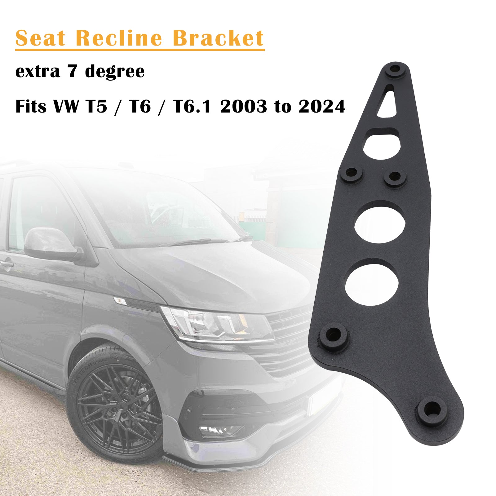 VW Transporter T5 T6 2003-2024 Double Passenger Seat Extra Recline Bracket
