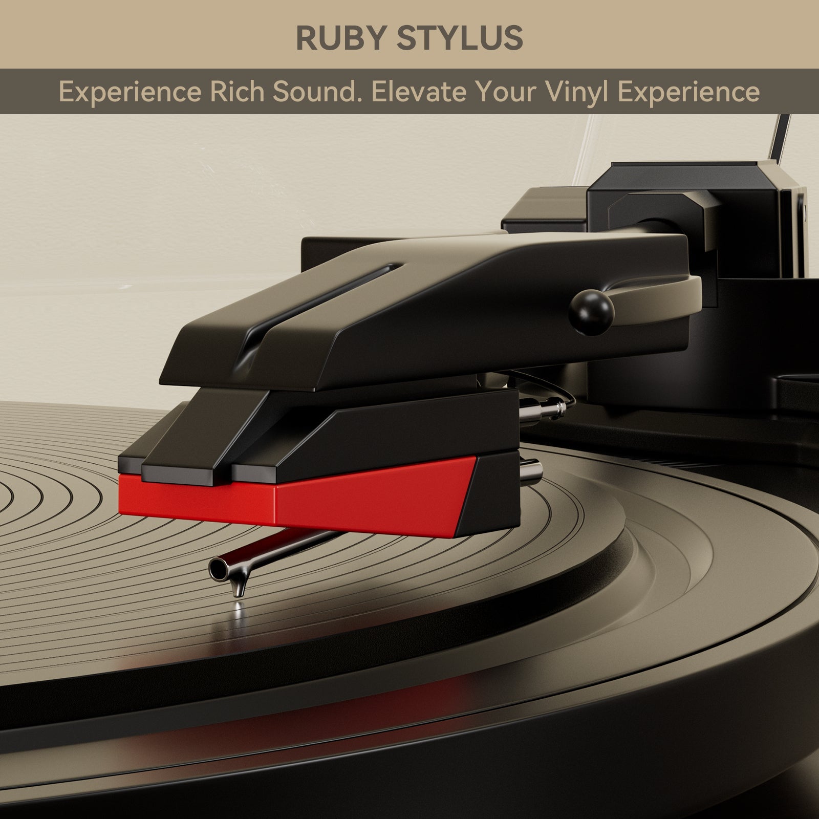 3-Speed Split Bluetooth Vinyl Record Player Retro Speaker Ornaments Living Room