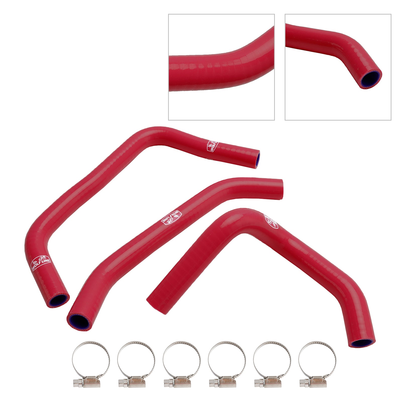 2023-2024 Kawasaki ZX4R ZX-4RR Silicone Radiator coolant Hose kit