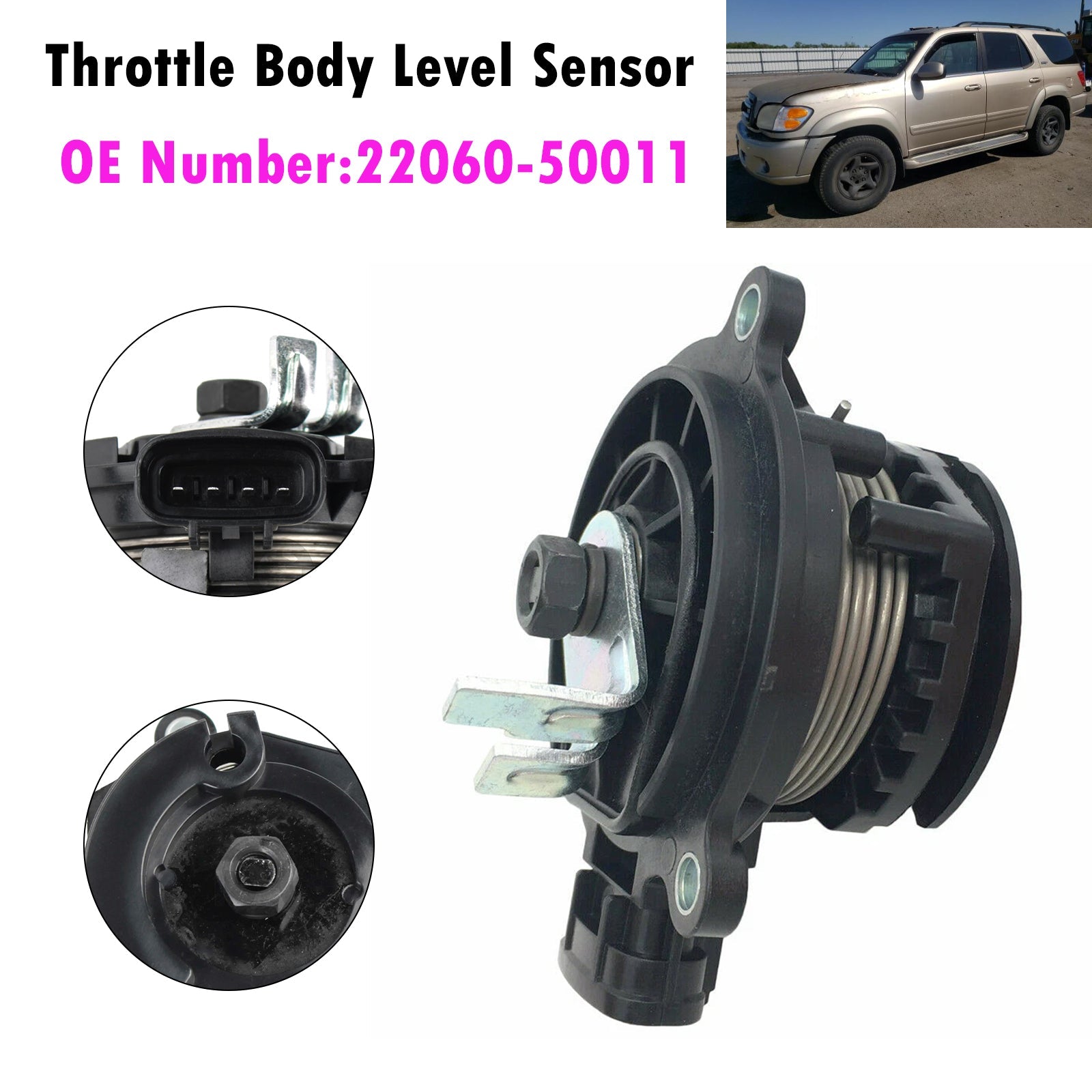 1997-2000 For Lexus SC400 Base Coupe 2-Door 4.0L Throttle Body Level Sensor 22060-50011
