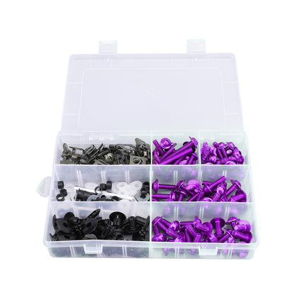 Purple Fairing Bolts Screws Bodywork Kit