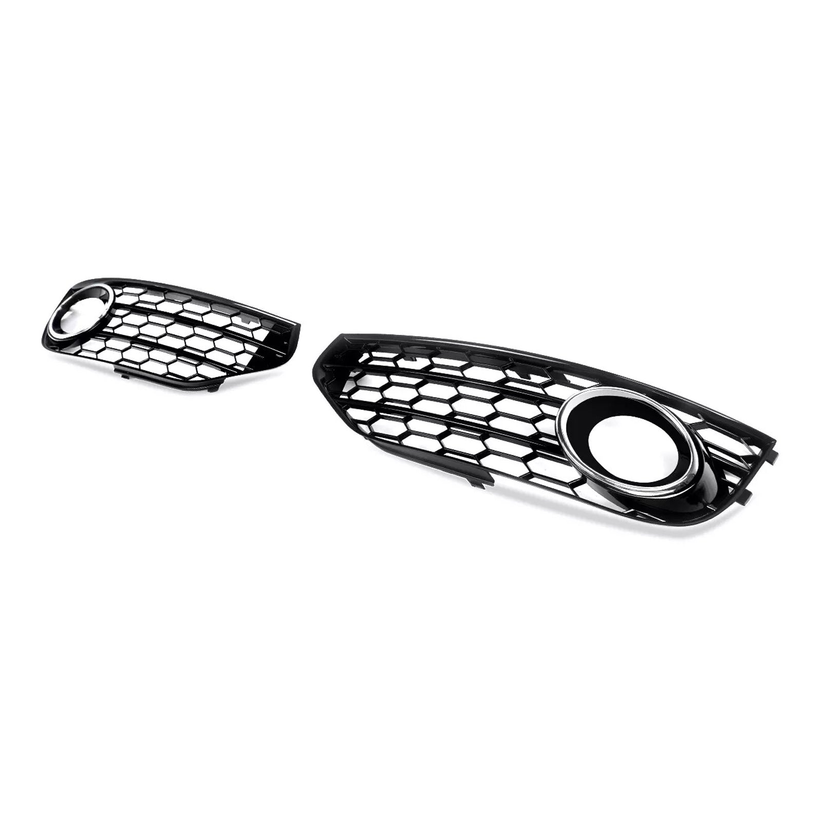 2010-2015 Audi A4 Allroad B8 Front Bumper Honeycomb Fog Grille Cover Chrome 8K0807681J 8K0807681H