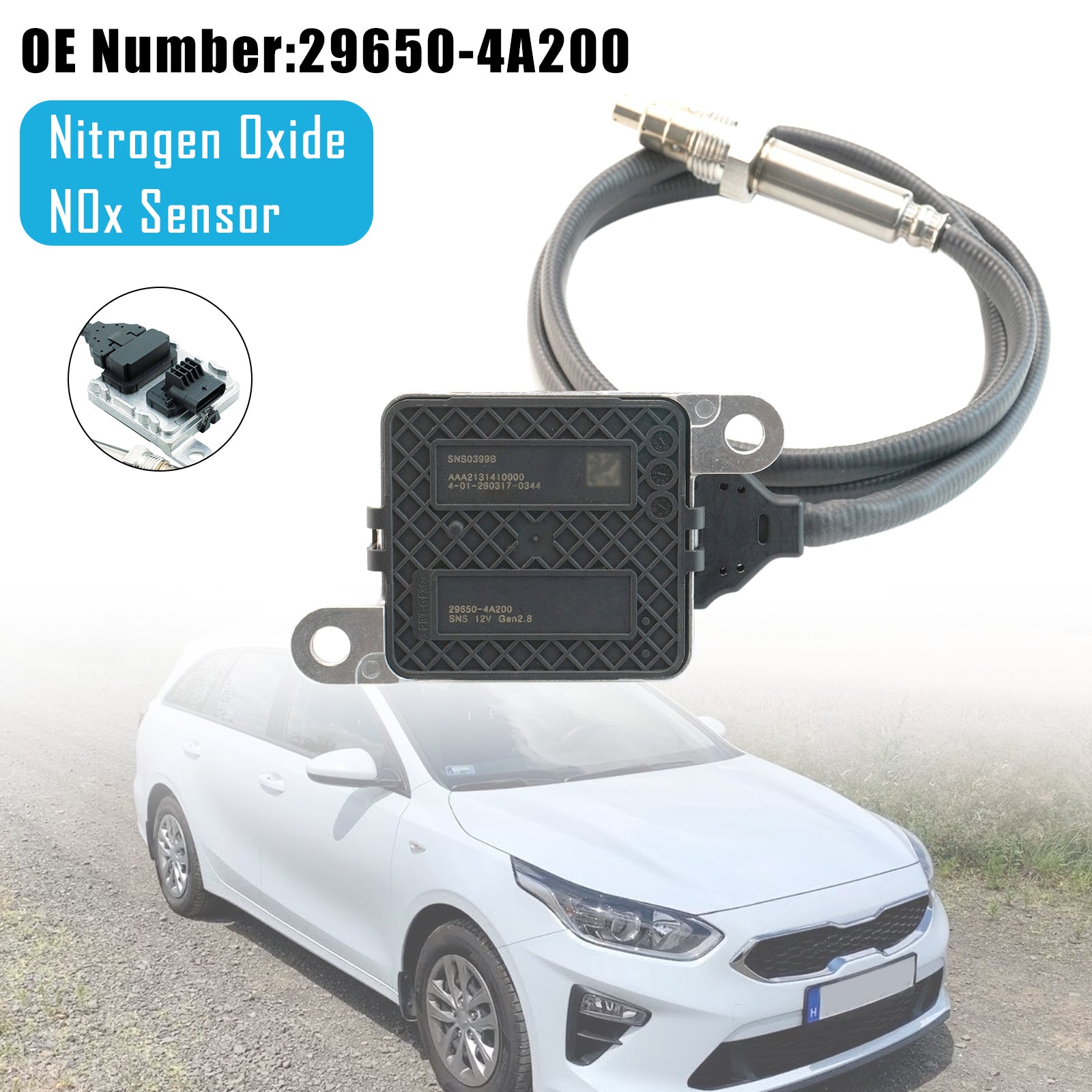 For Hyundai Grand Starex H-1 2.5L Nitrogen Oxide NOx Sensor 29650-4A200