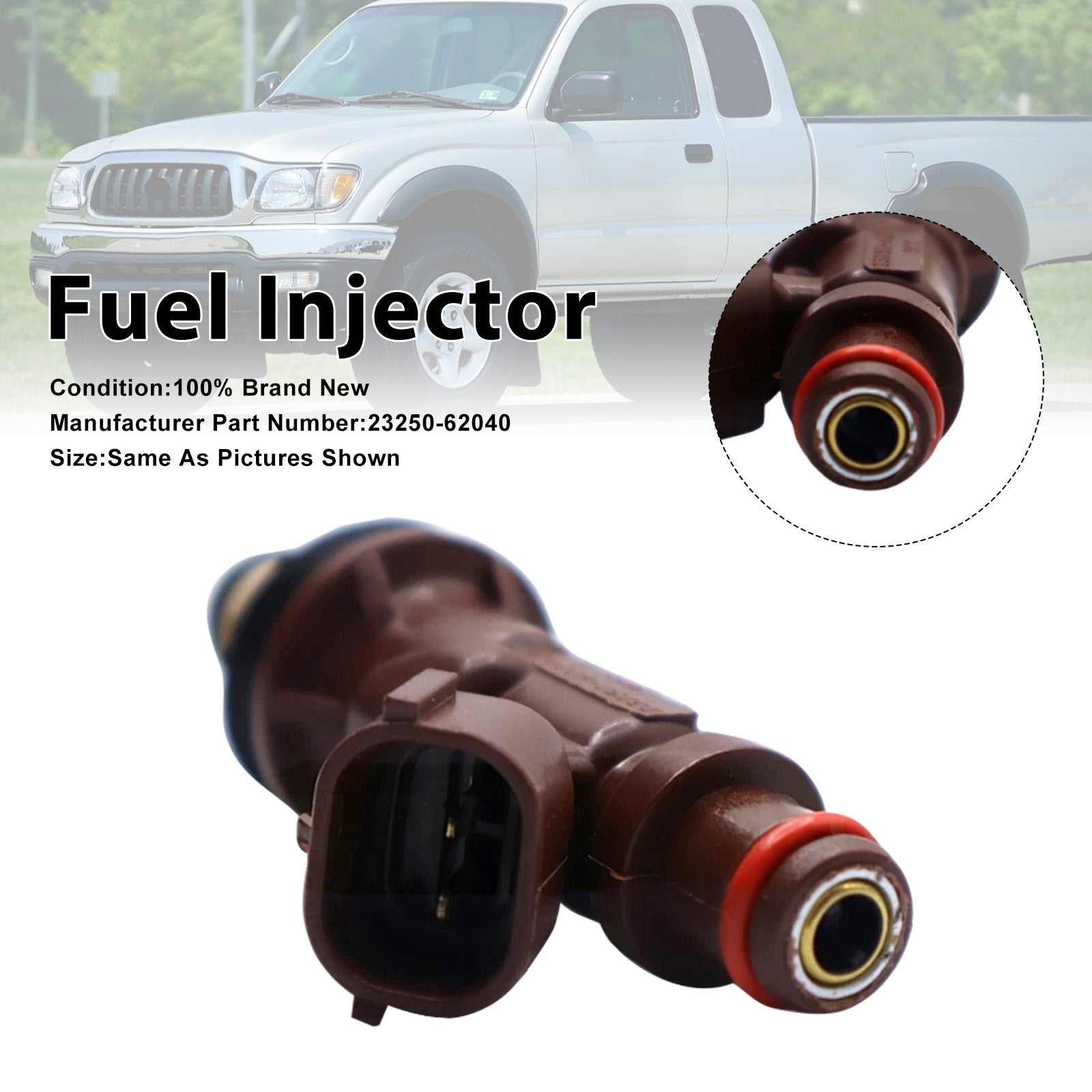 1Pcs Fuel Injector For Toyota Tundra 98-04 Tacoma 1998-2004 23250-62040