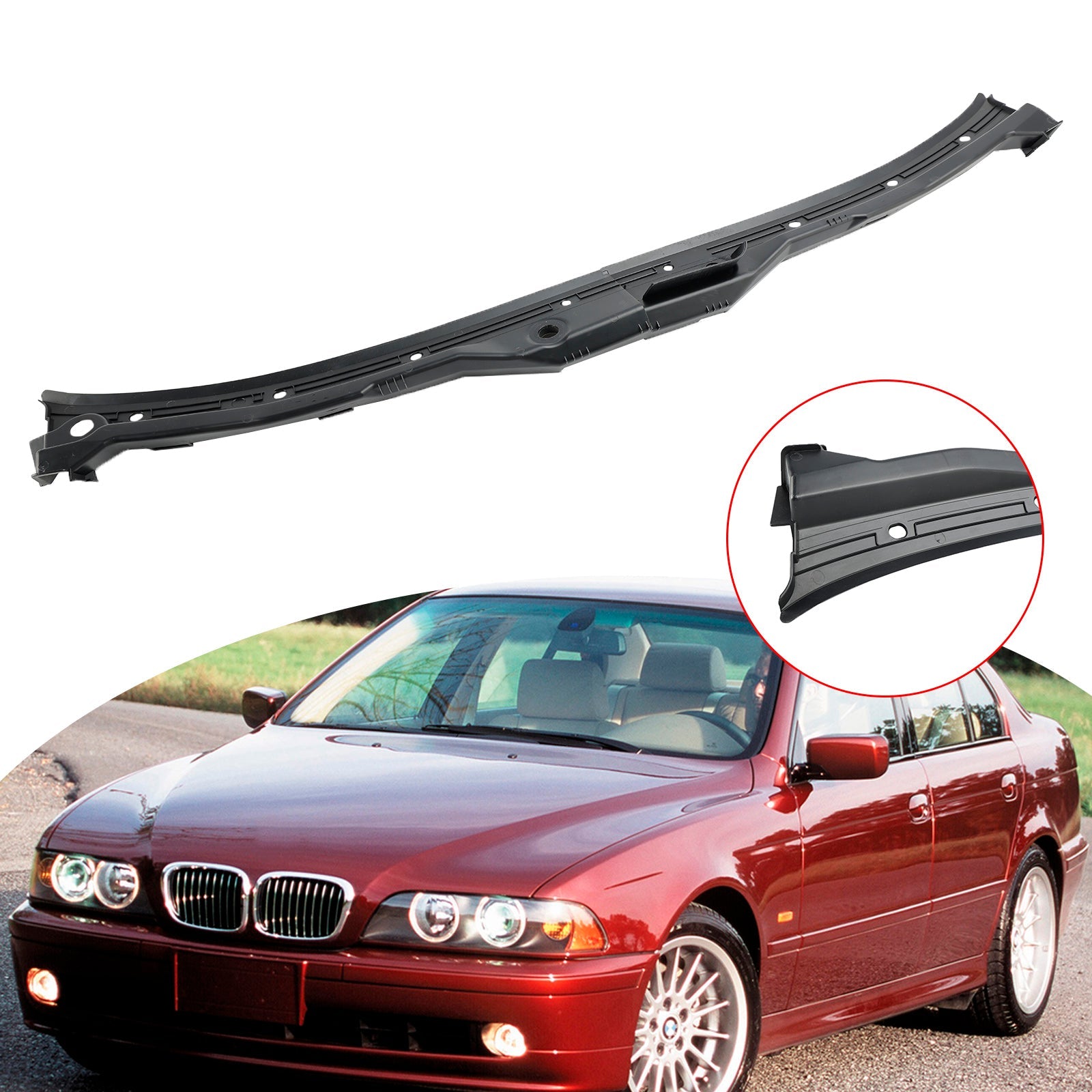 2001-2003 BMW 525i Chassis Engine Windshield Cowl Cover 51718159292