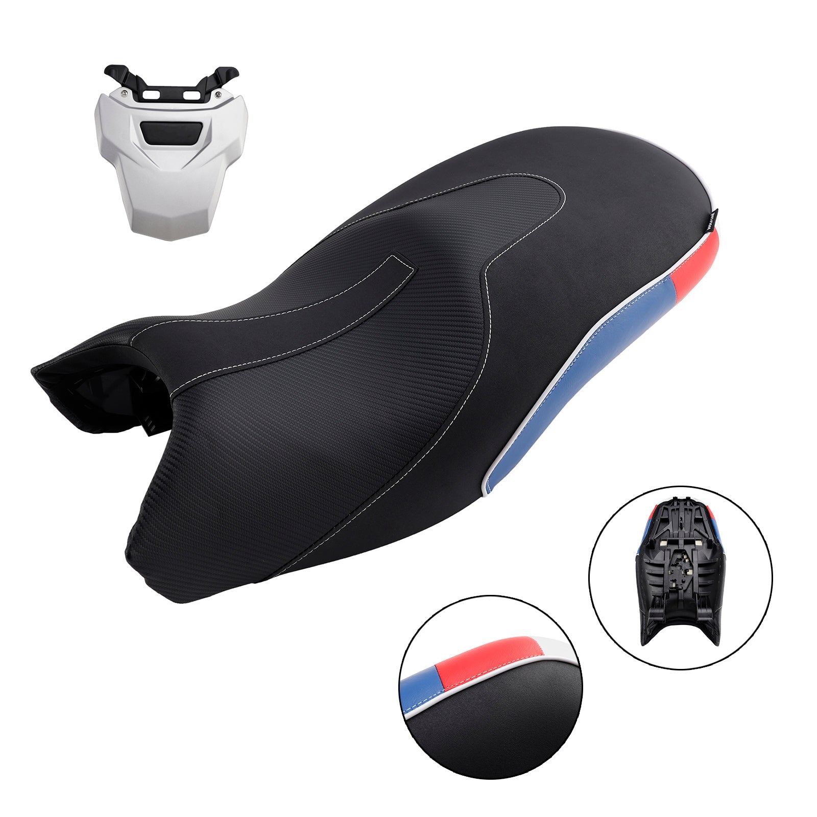 Replace Front Rear Driver Passenger Seat Blue For Bmw R1200Gs 13-18 R1250Gs
