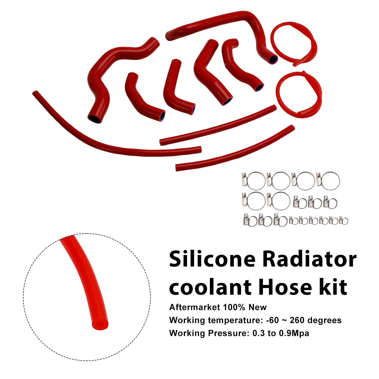 2021-2025 Ducati Monster 937 Silicone Radiator coolant Hose