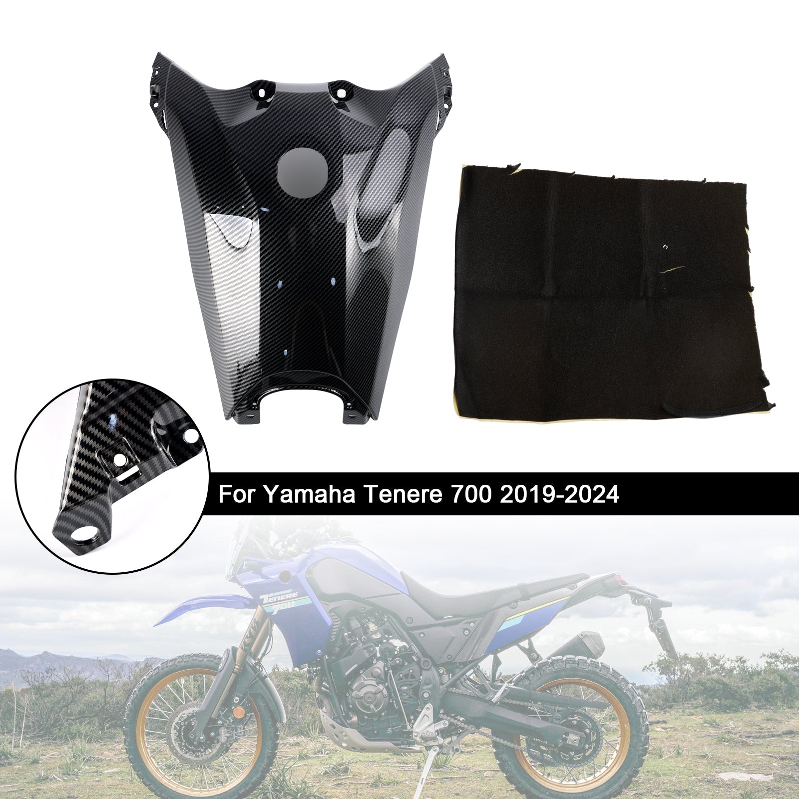 2019-2024 Yamaha Tenere 700 Gas Tank Cover Guard Fairing Protector