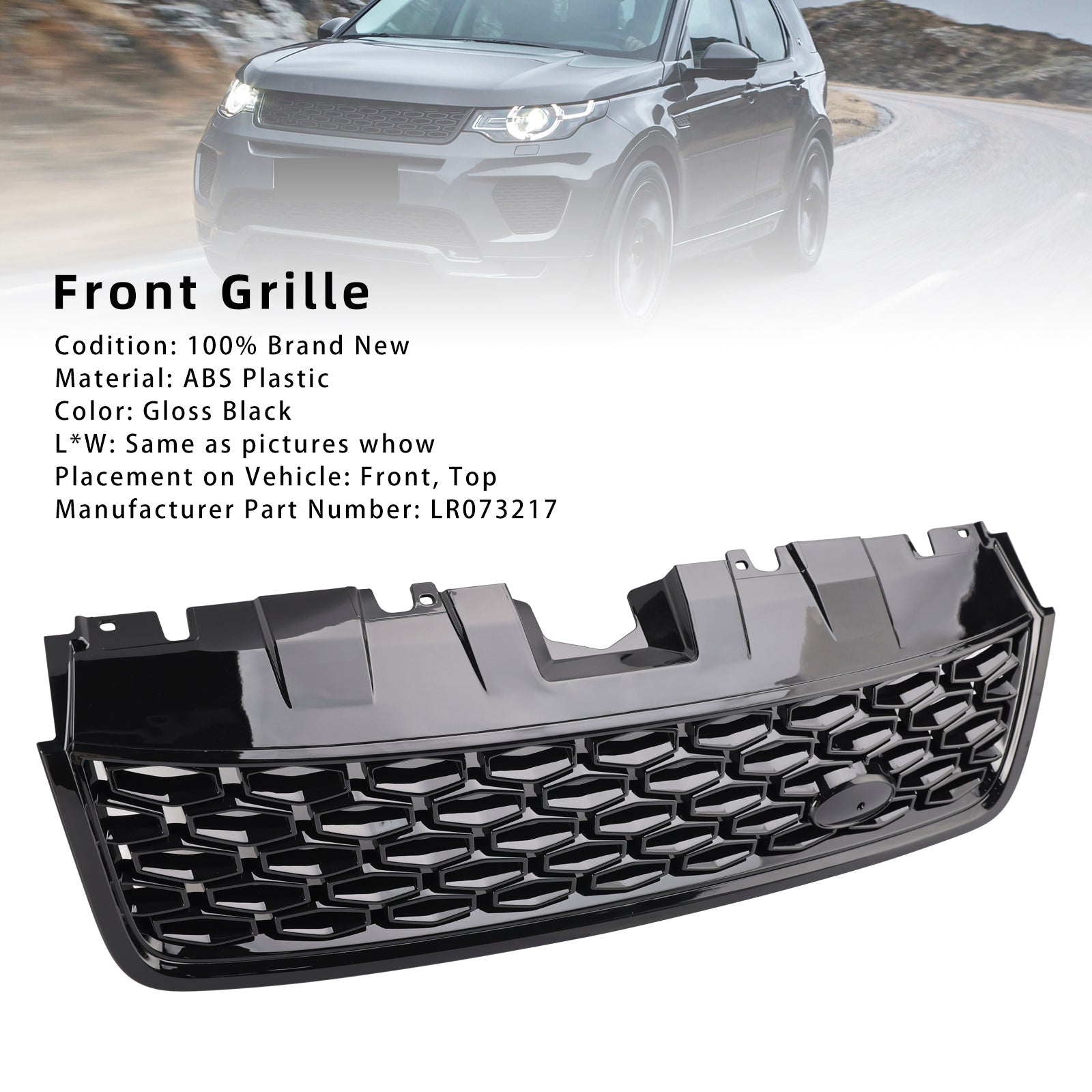 2014-2019 Discovery Sport L550 Dynamic Style Front Bumper Grille LR073217