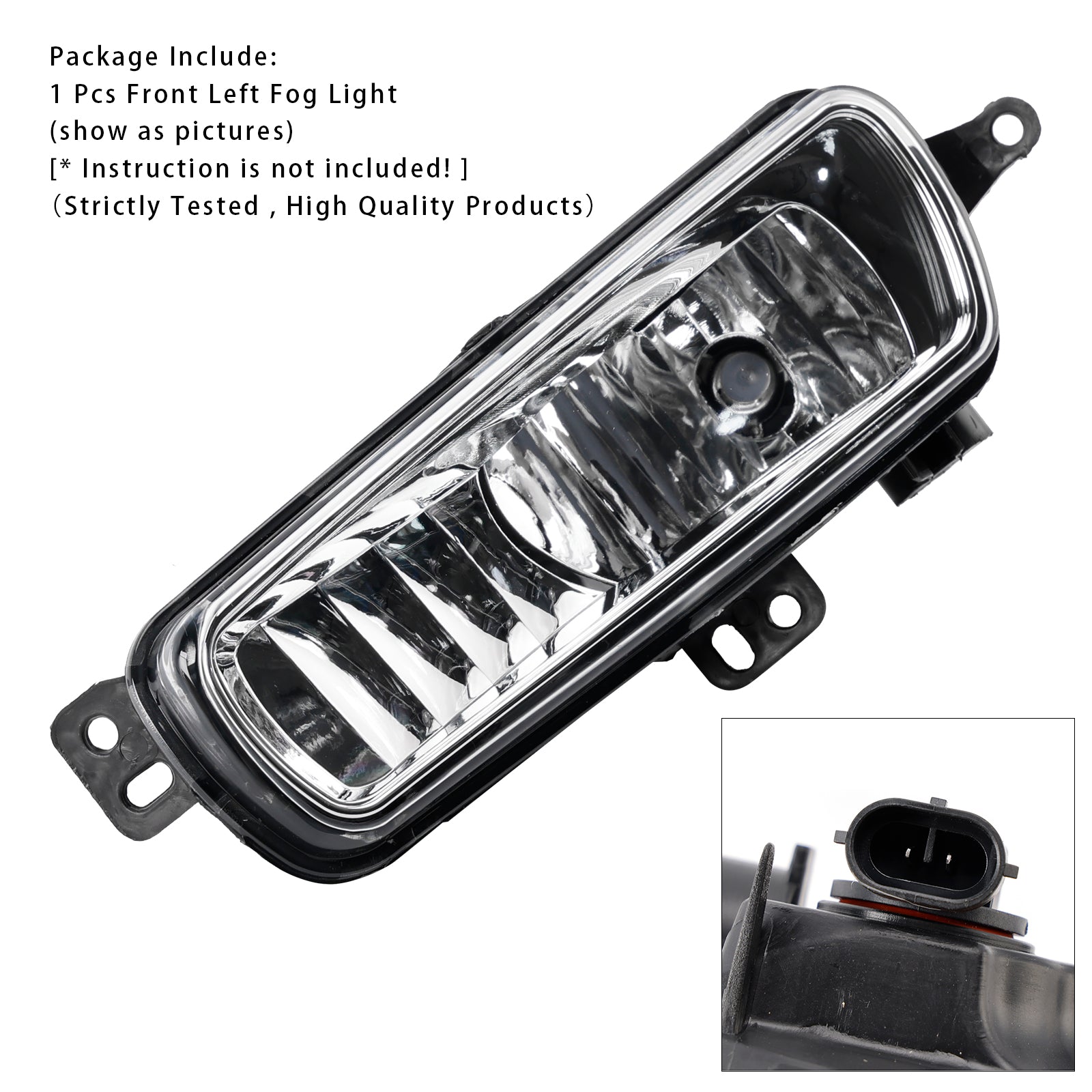 1 Pcs Front Left Fog Light Lamps With Bulbs For Ford Transit Custom 2014-2023