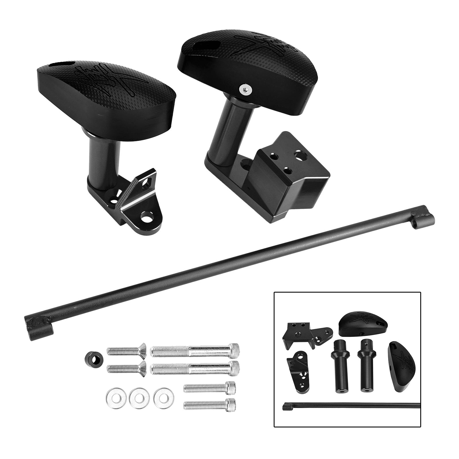 2008-2020 Suzuki Gsxr1300 Hayabusa Protector Engine Crash Bunds Pads Slider