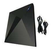 Ultra-Thin Dvd Rw Cd External Optical Drive Portable Type-C Usb Laptop Pc Blk
