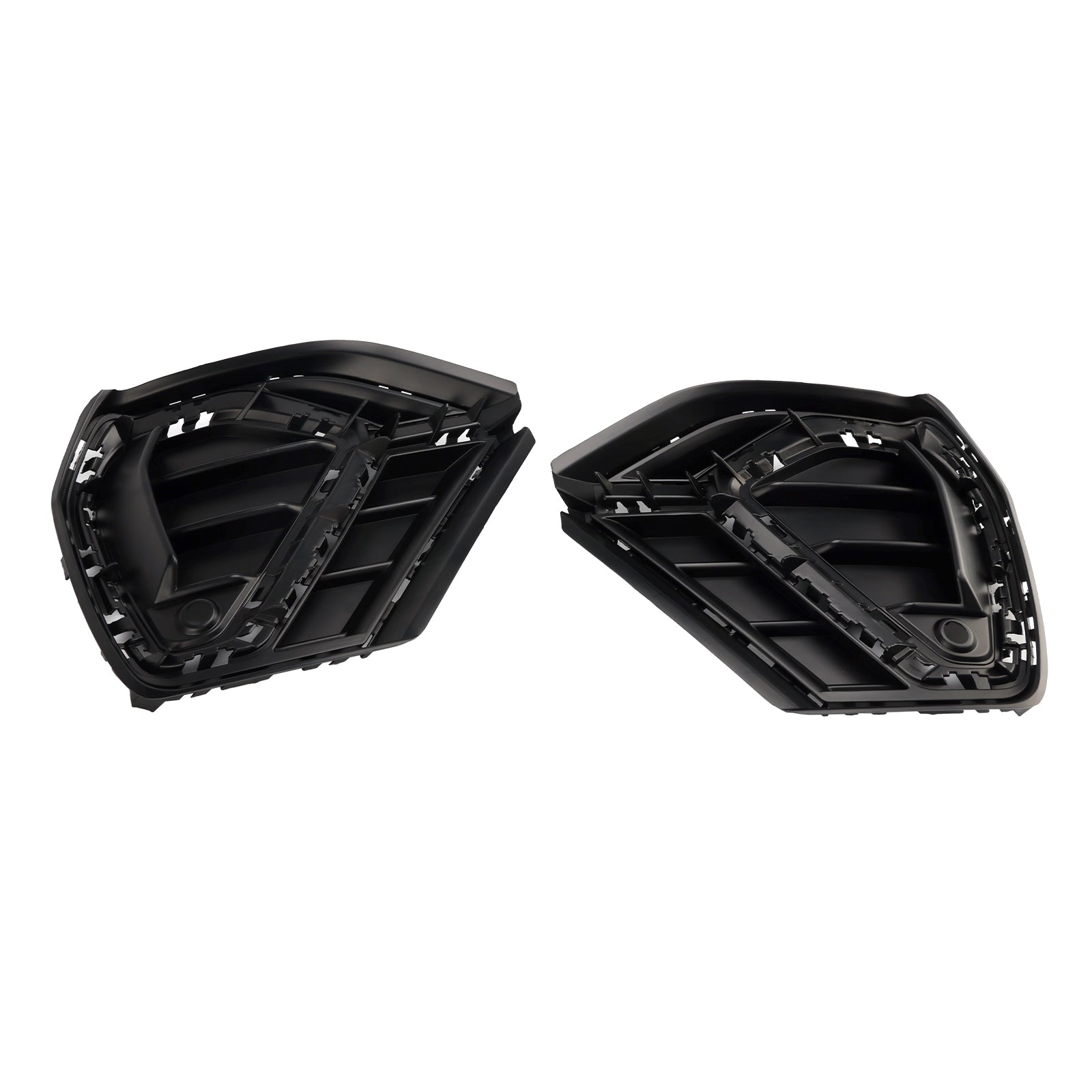 2019-2022 Audi Q3 S-Line 2PCS Gloss Black Front Bumper Grille Cover