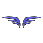 Black-Blue Motorcycle Motorbike Gas TANK PAD Guard Decal Protector Sticker