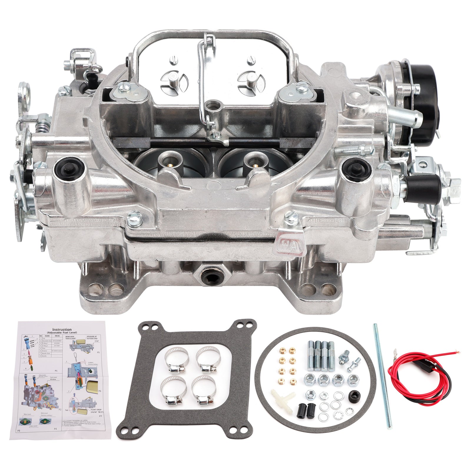 Carburetor 1400 600 CFM 4 Barrel Electric Choke Square Bore 4-Barrel Air Valve