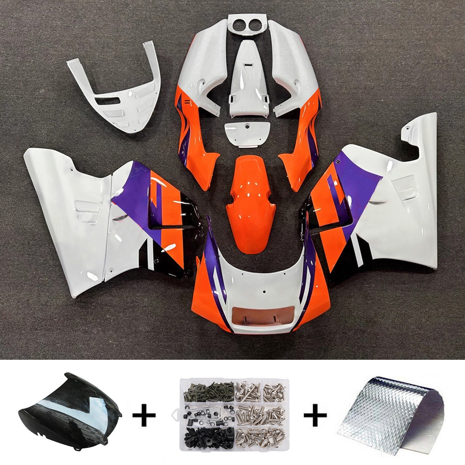 Injection Fairing Kit Bodywork Plastic ABS For Honda NSR250 PGM-3 1990-1993