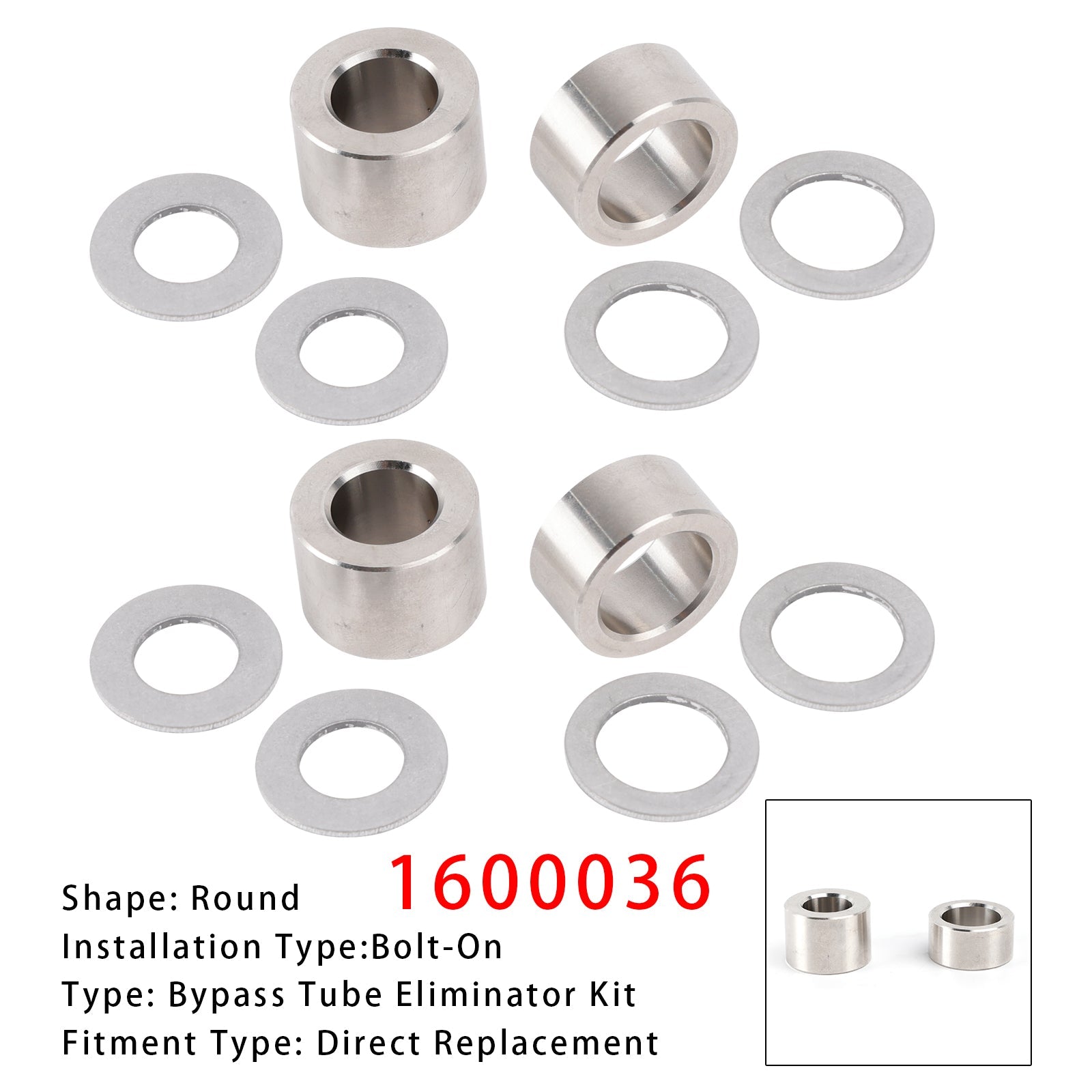 2Pack 1600036 Bypass Tube Eliminator Kit Aluminum Shunts And Sealing Washers