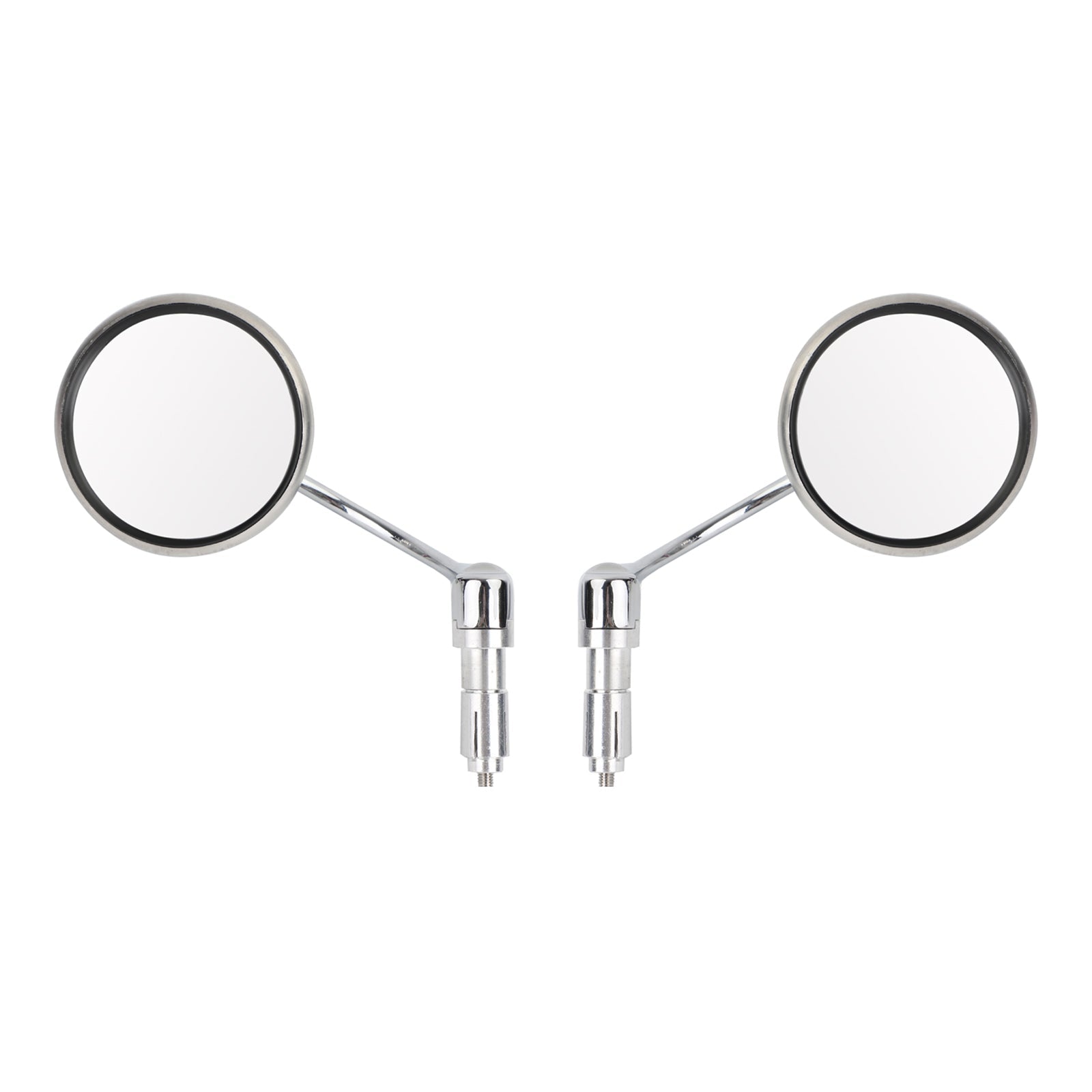 22mm Chrome Handlebar End Mirrors For Motorcycle Cafe Racer Old School Clubman Generic
