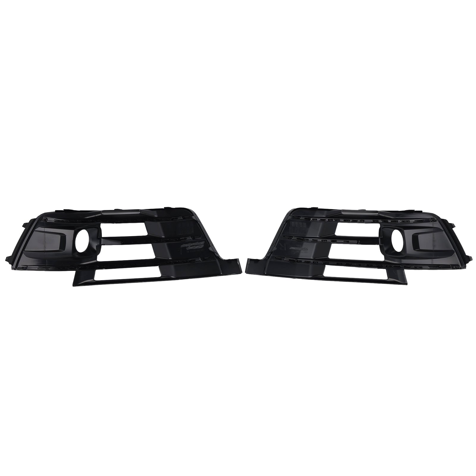 2016-2019 Fit Audi Q7 2PCS Front Bumper Fog Light Grille Cover 4M0807681E