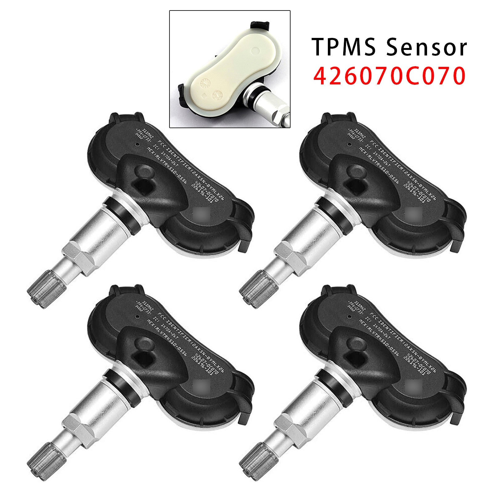 4X TPMS Tire Pressure Sensor For Toyota Sequoia Tundra Sienna 07-20 426070C070