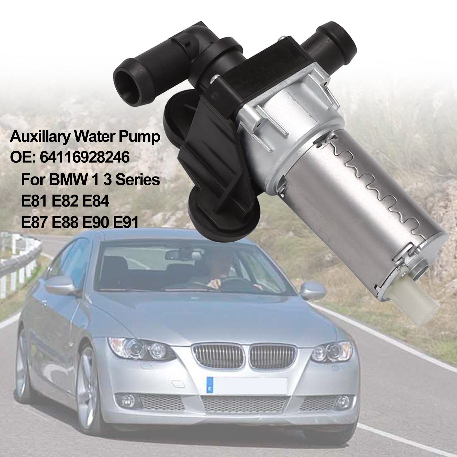 03/2003-02/2007 BMW 1 Series E87 Auxillary Water Pump 64116928246 6928246 Generic
