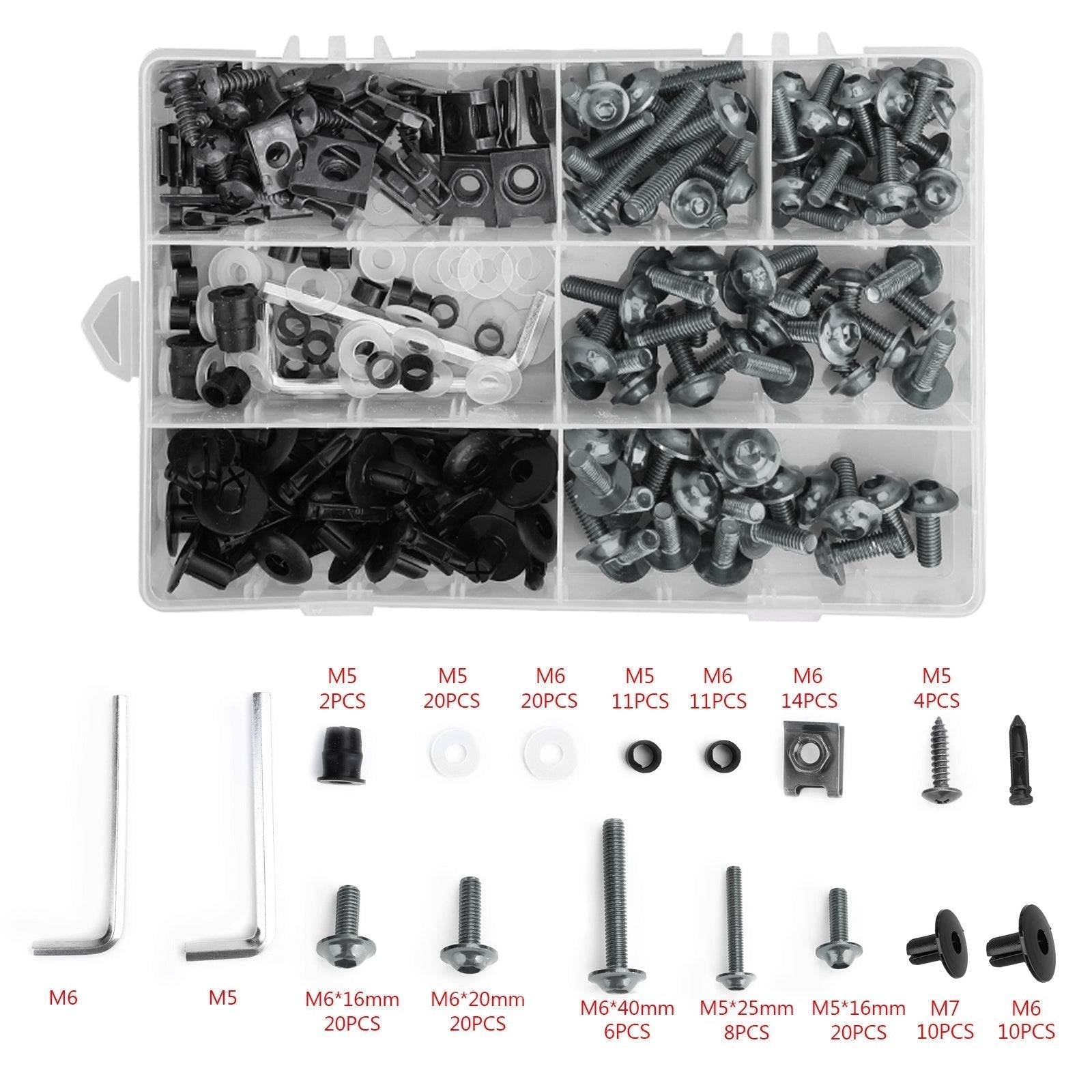 Titanium Fairing Bolts Screws Bodywork Kit For Yamaha YZF R6 R1 R3 R25 FZ07 FZ09