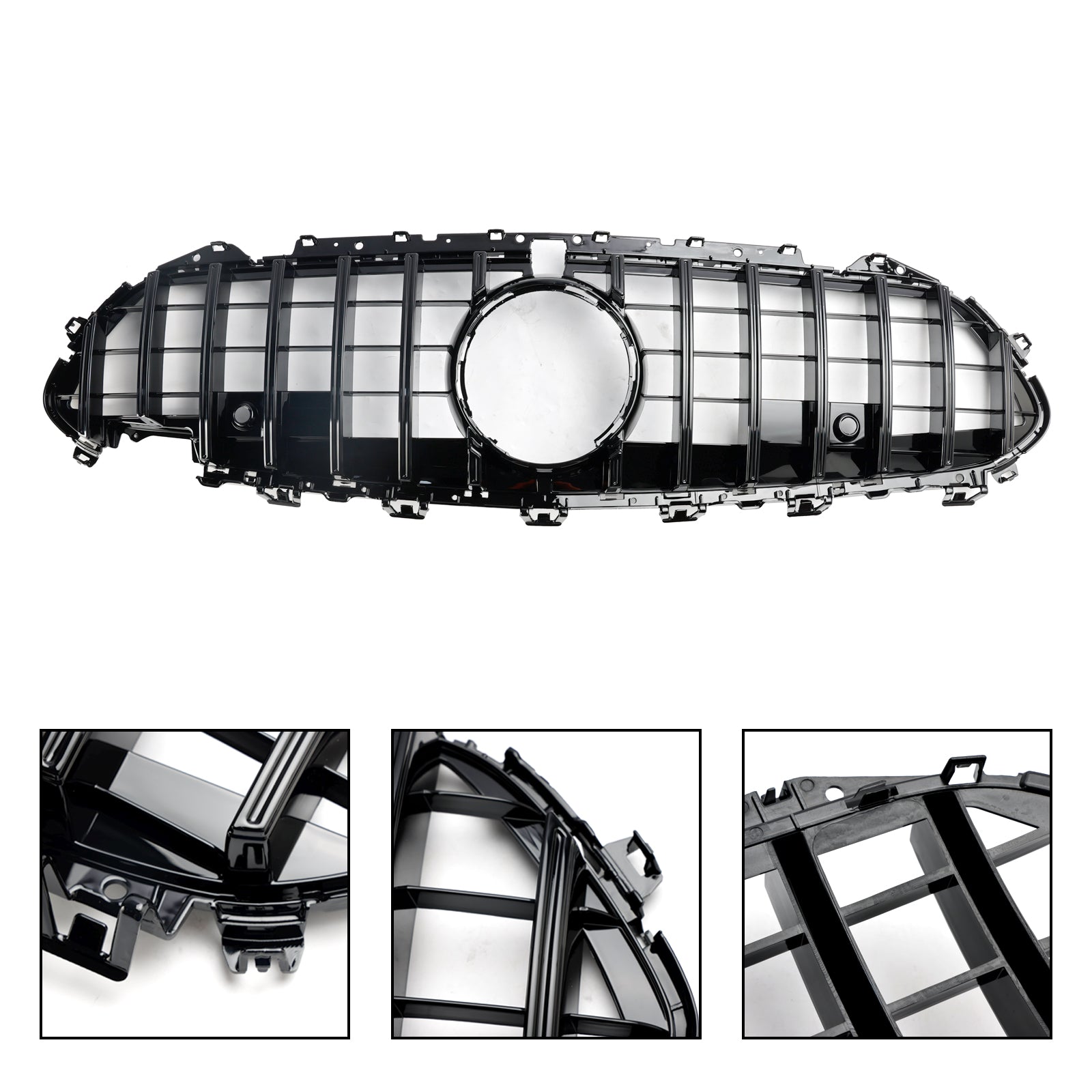 2018 2019 2020 2021 2022 2023 2024 Mercedes CLS C257 W257 Coupe Black Front Bumper Grill Grille