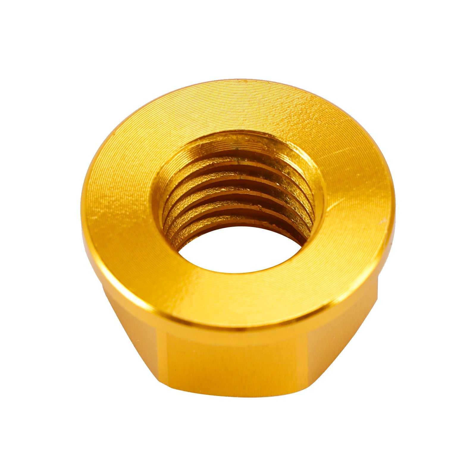 6 Pack Aluminum Rear Sprocket Flange Nuts M10X1.5mm Gold For Motorcycle Bike