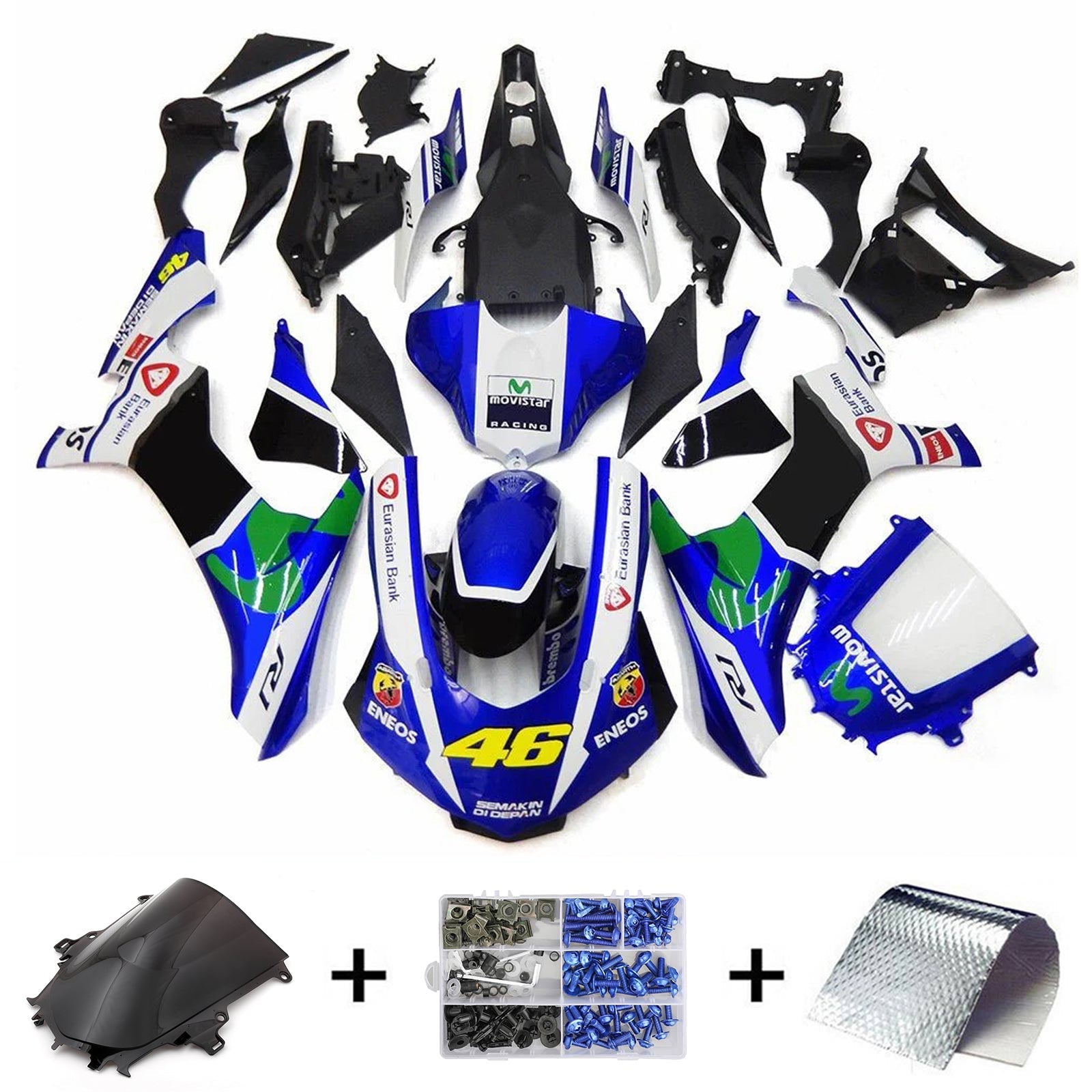 2020-2025 Yamaha YZF R1 Injection Fairing Kit Bodywork Plastic ABS #101