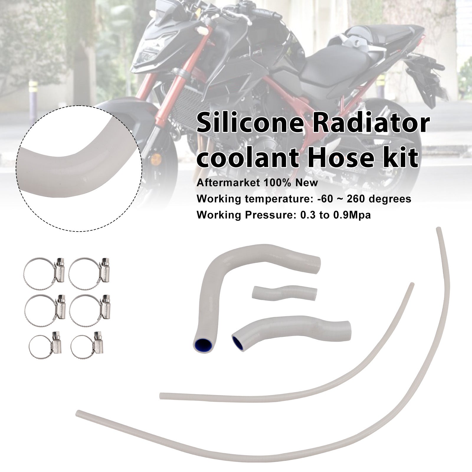 Silicone Radiator coolant Hose For Honda CB750 Hornet XL750 Transalp 23-25