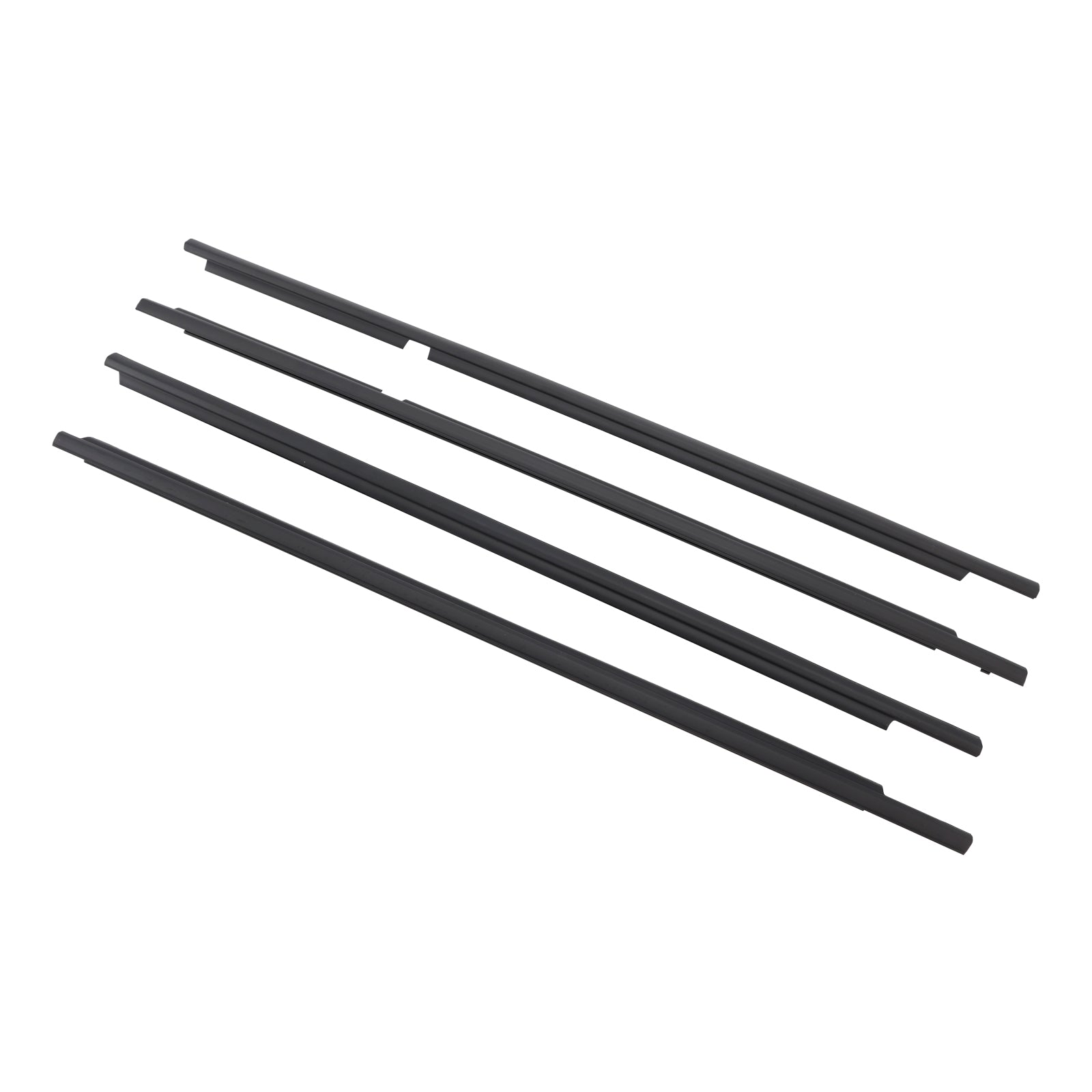 2008-2015 Toyota Land Cruiser LC 200 4PCS Door Glass Belt Outer Molding Weatherstrip 75710-60070