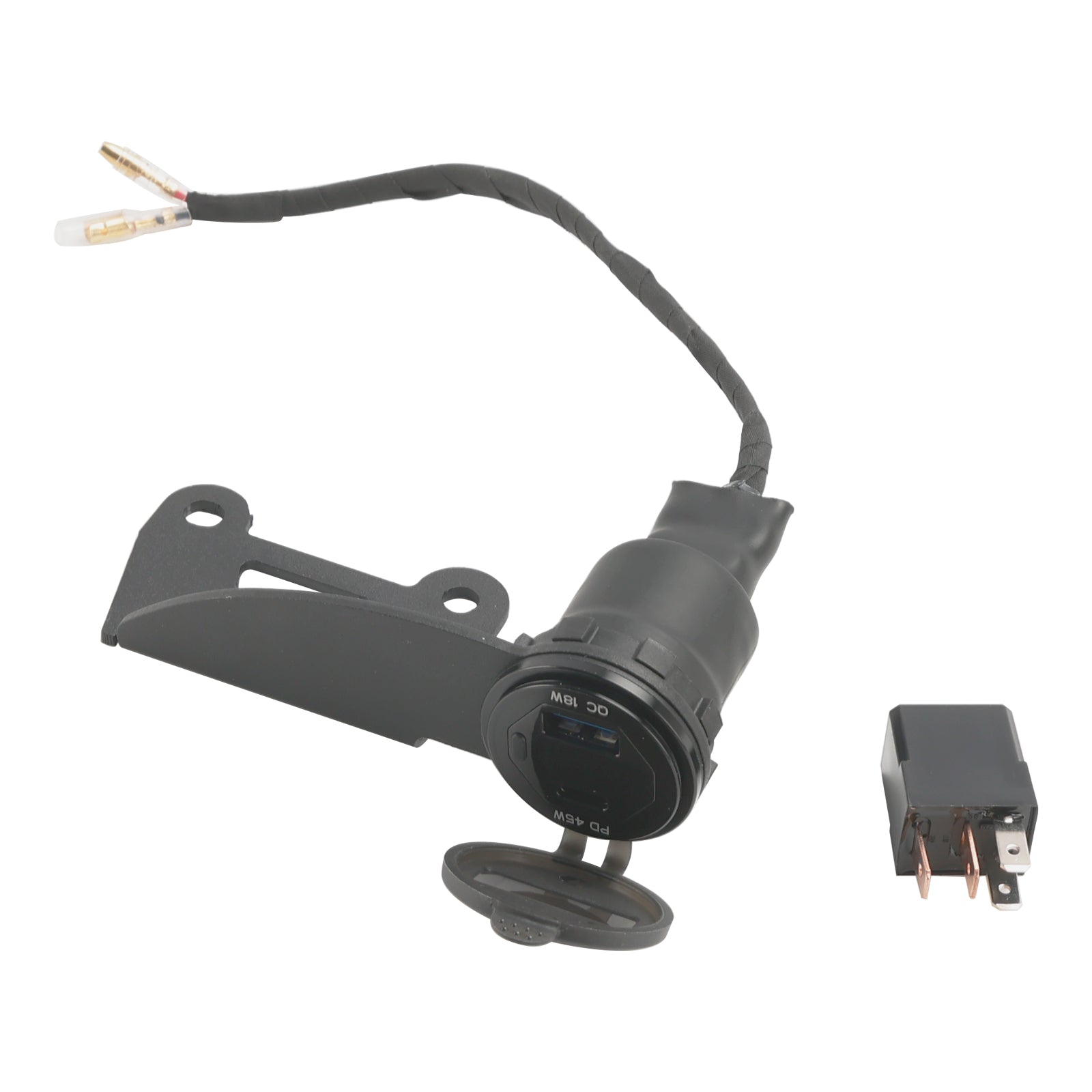 2022-2024 Honda Rebel CMX300 CMX500 12V Socket Charger USB+C Type Quick