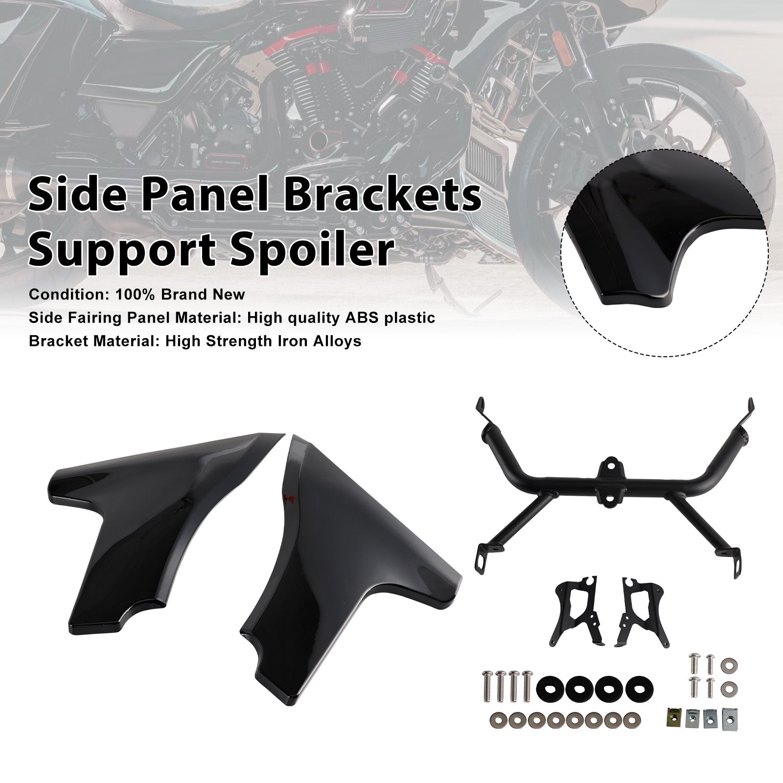 2023 2024-later Harley Road Glide CVO/SE FLTRXSE Side Panel Brackets Support Spoiler