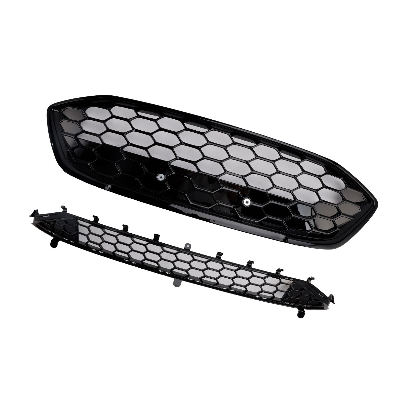 2018-2021 Ford Focus MK4 ST Style Black Front Bumper Grill Lower Grill