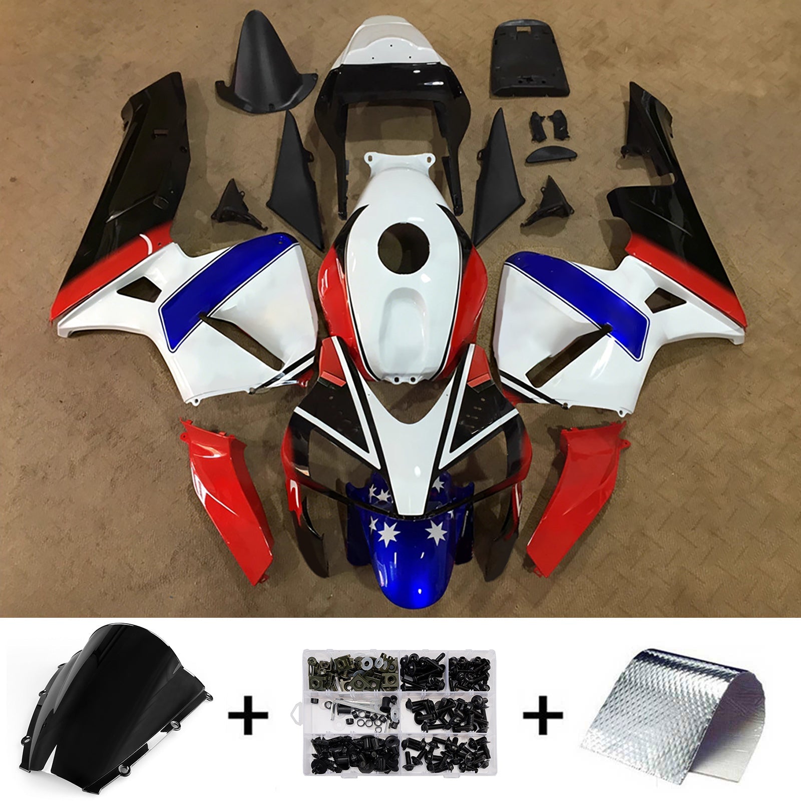 Injection Fairing Kit Bodywork Plastic ABS For Honda CBR600RR 2003-2004 F5