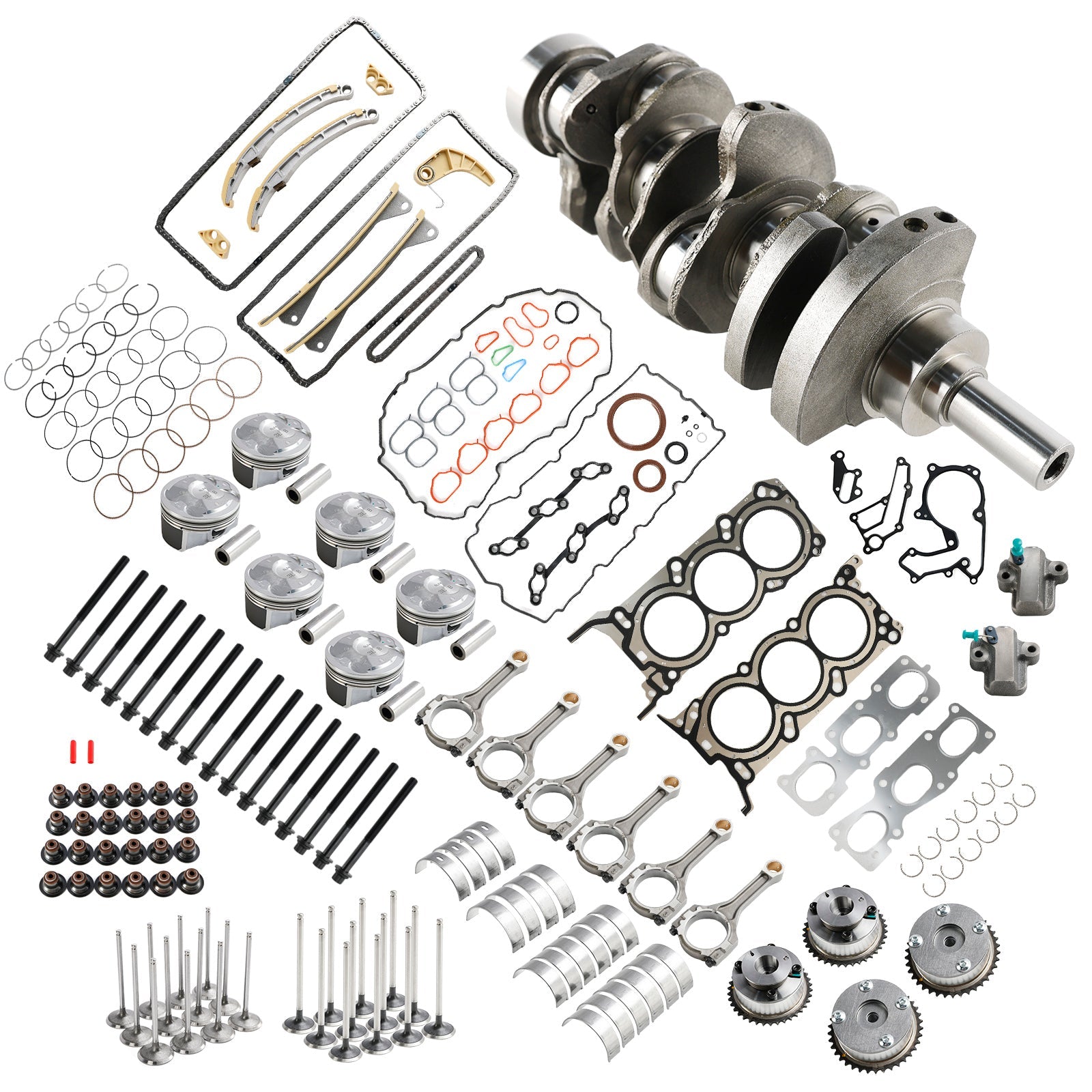 2014-2019 Hyundai KIA Cadenza 3.3L G6DH Rebuild Overhaul Kit w/ Crankshaft Rods Timing